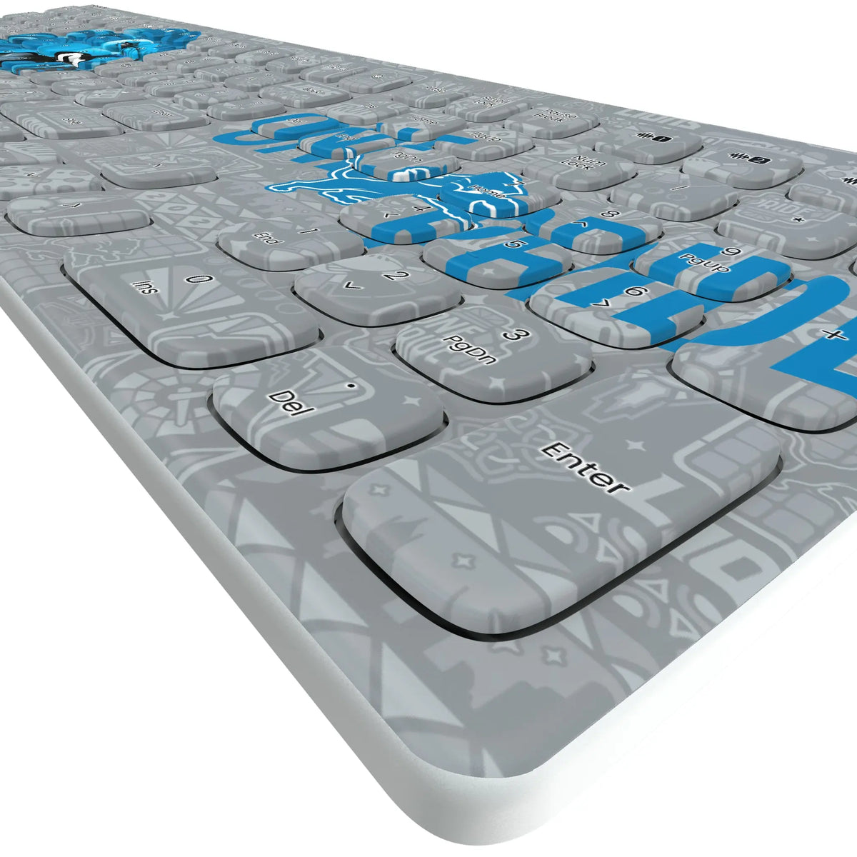 Detroit Lions Deco Curved Wireless Keyboard