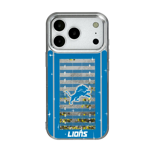 Detroit Lions Field Glitter Phone Case for Apple iPhone