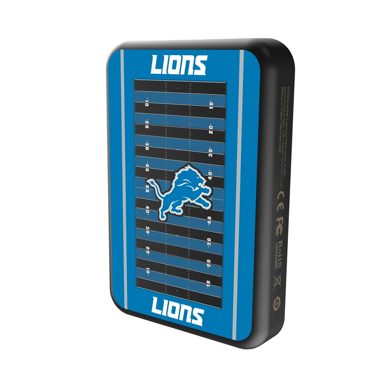 Detroit Lions Field Wireless Mag Power Bank