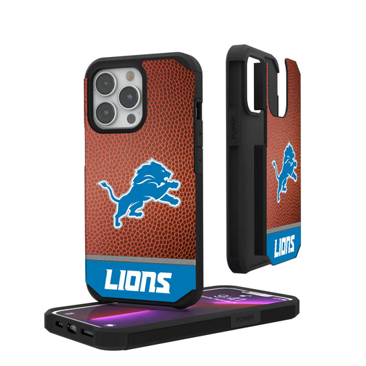 Detroit Lions Football Wordmark Rugged Phone Case for Apple iPhone
