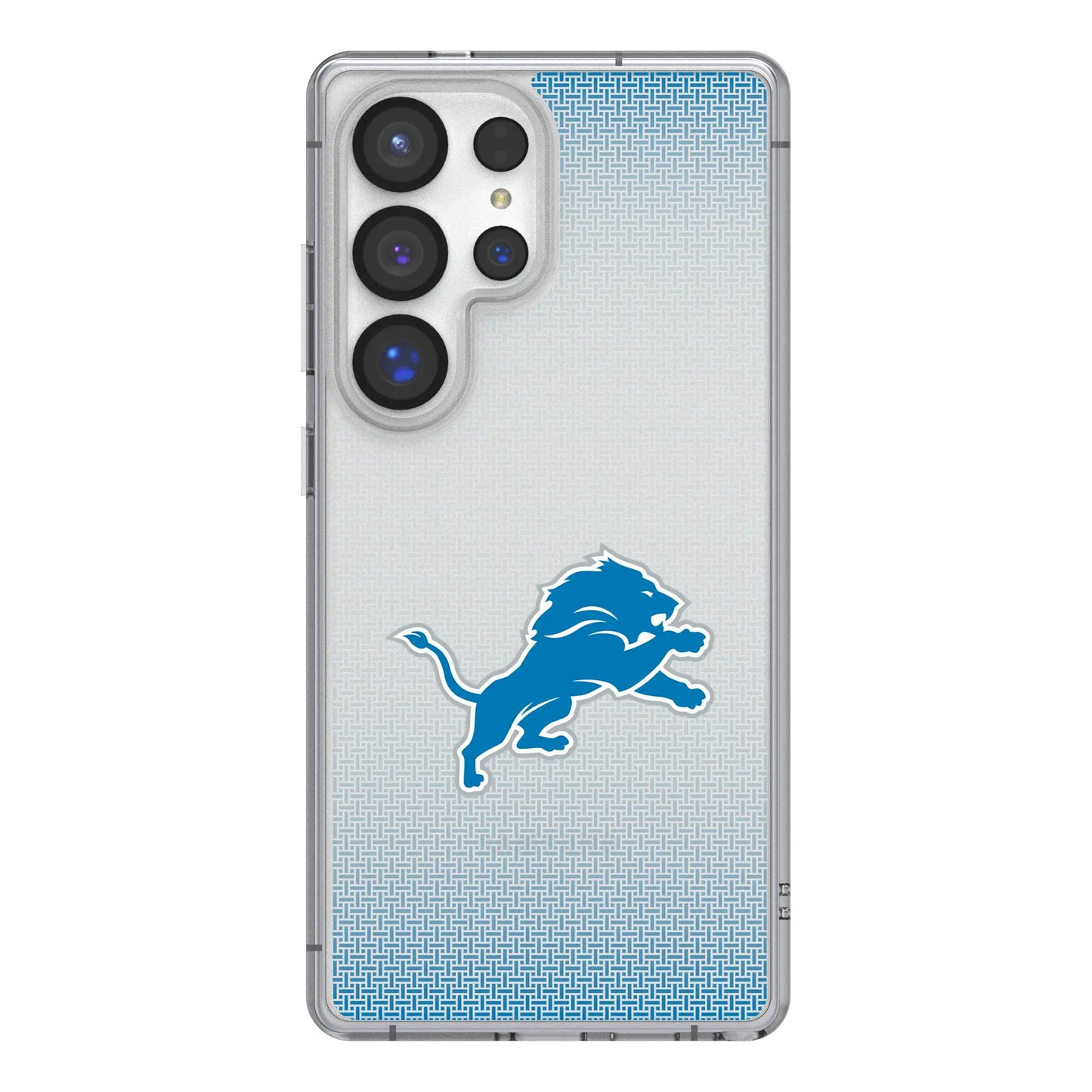 Detroit Lions Linen Clear Phone Case for Samsung Galaxy