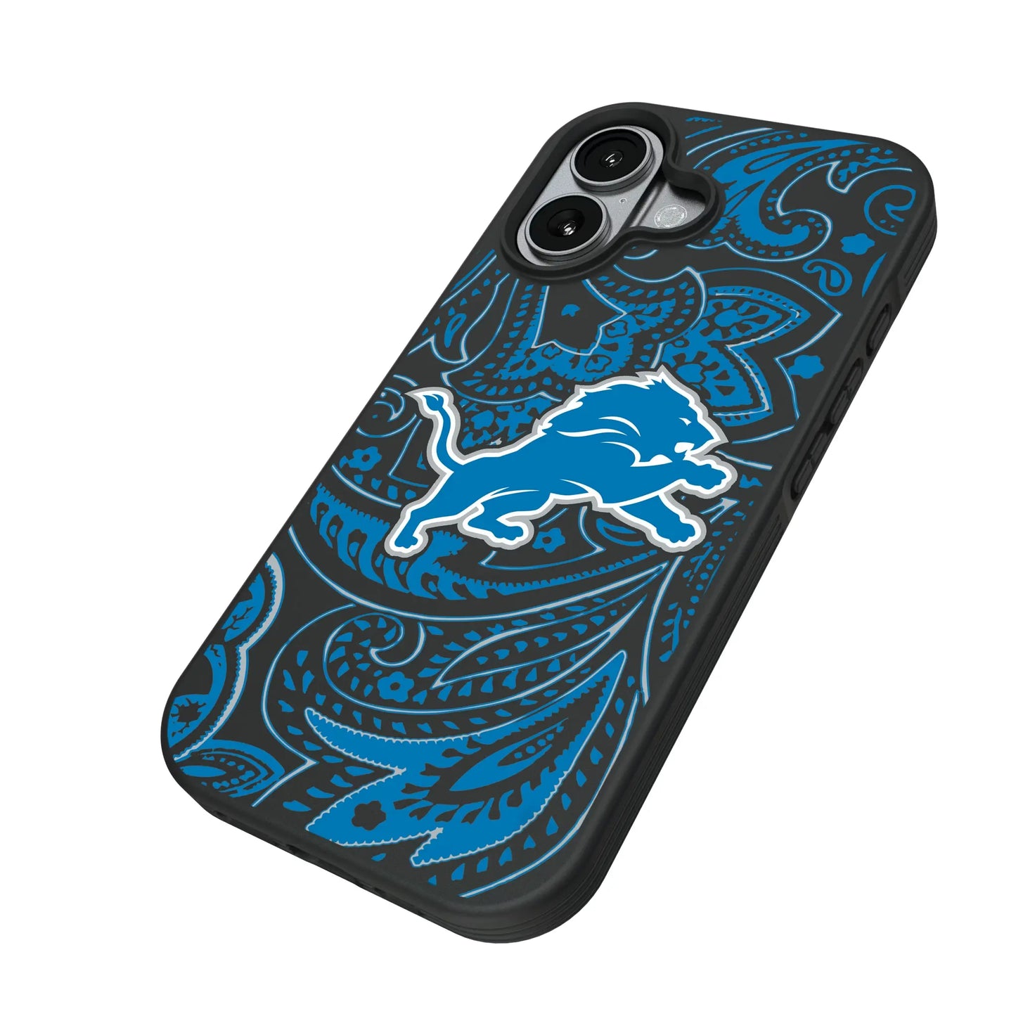 Detroit Lions Paisley Bump Phone Case for Apple iPhone