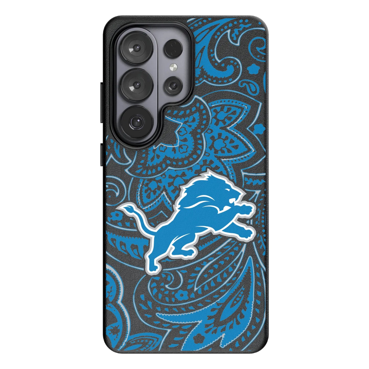 Detroit Lions Paisley MagSafe Compatible Phone Case for Samsung Galaxy