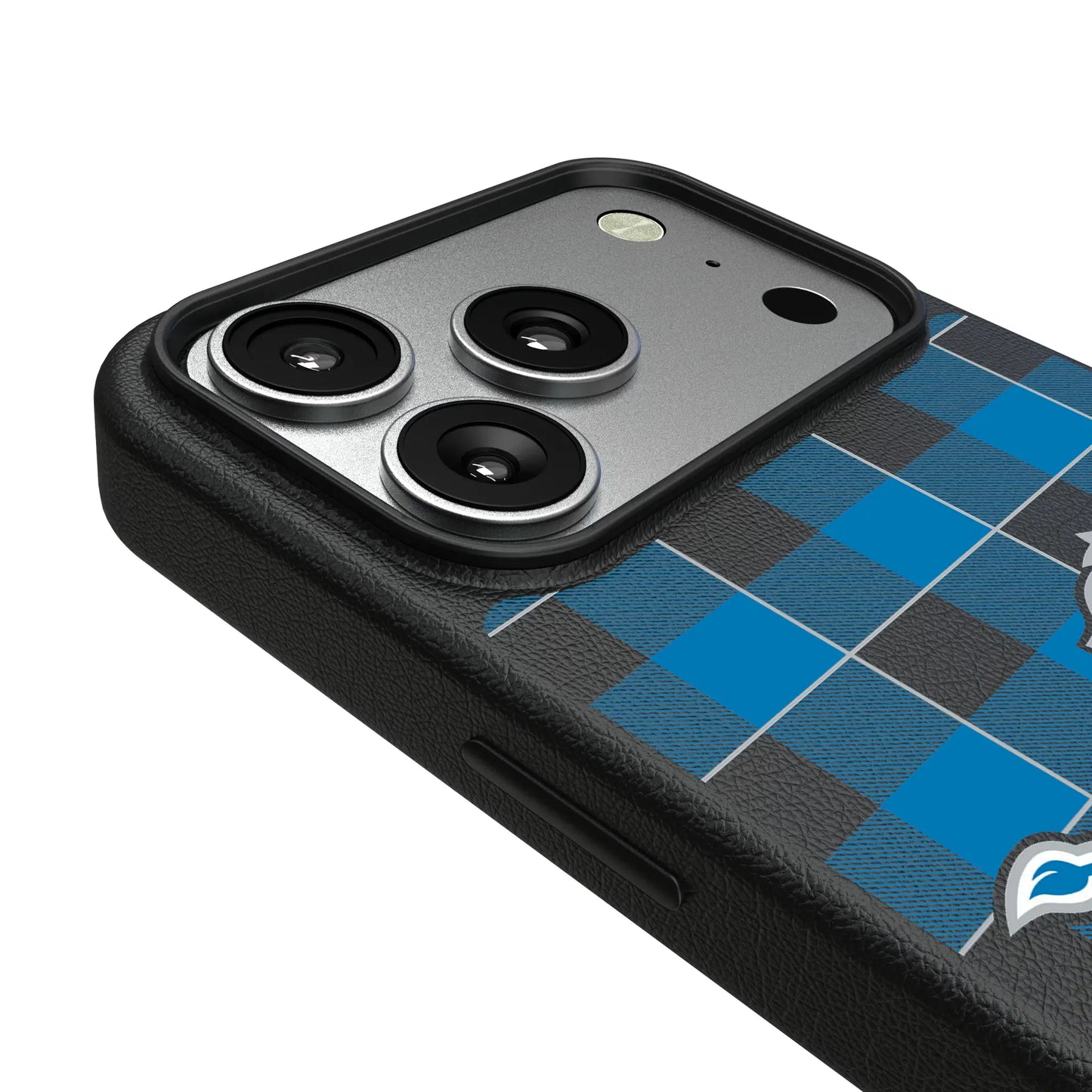Detroit Lions Plaid MagSafe Compatible Phone Case for Apple iPhone