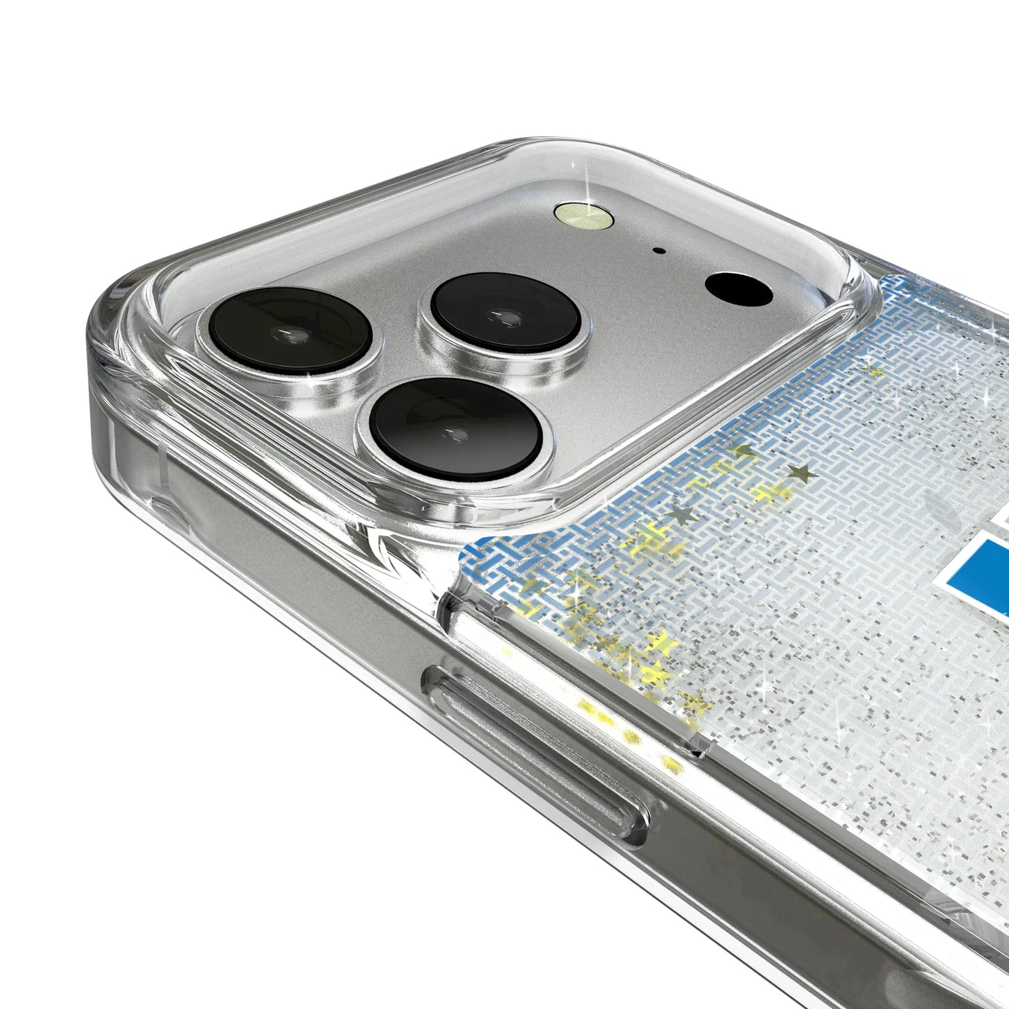 Detroit Lions Retro Linen Glitter Phone Case for Apple iPhone