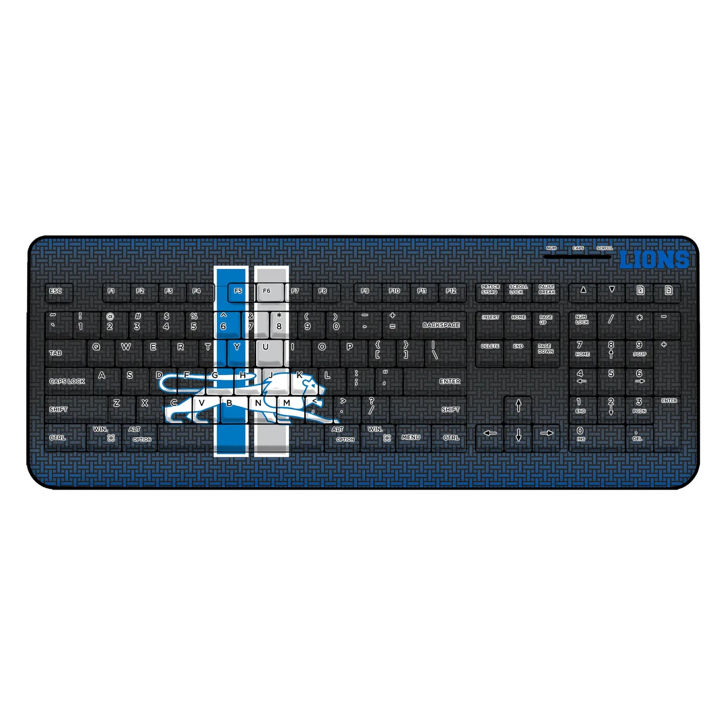 Detroit Lions Retro Linen Wireless USB Keyboard