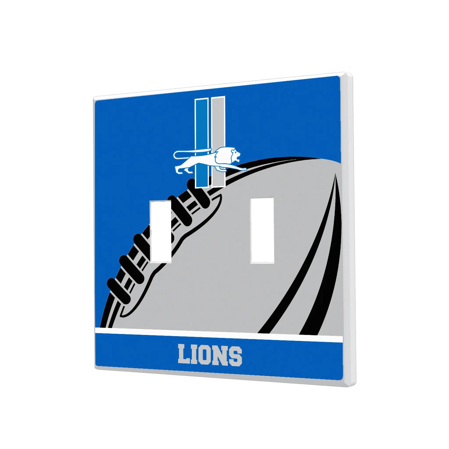 Detroit Lions Retro Passtime Hidden-Screw Light Switch Plate