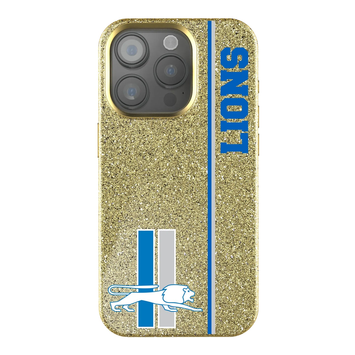 Detroit Lions Retro Sidebar Bling Phone Case for Apple iPhone