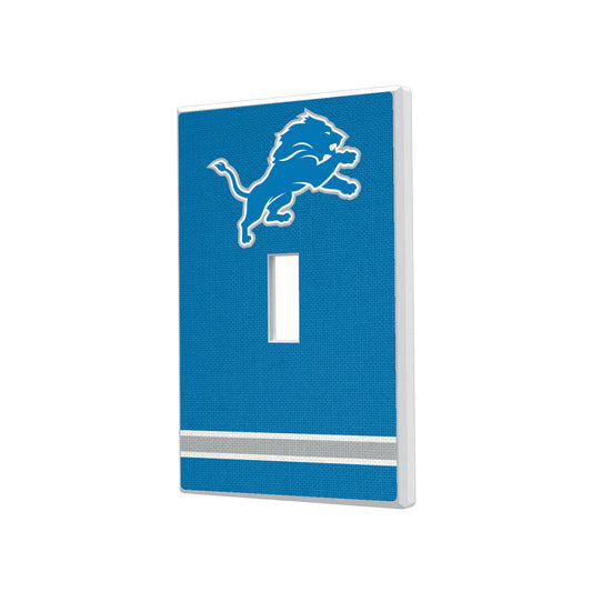 Detroit Lions Stripe Hidden-Screw Light Switch Plate