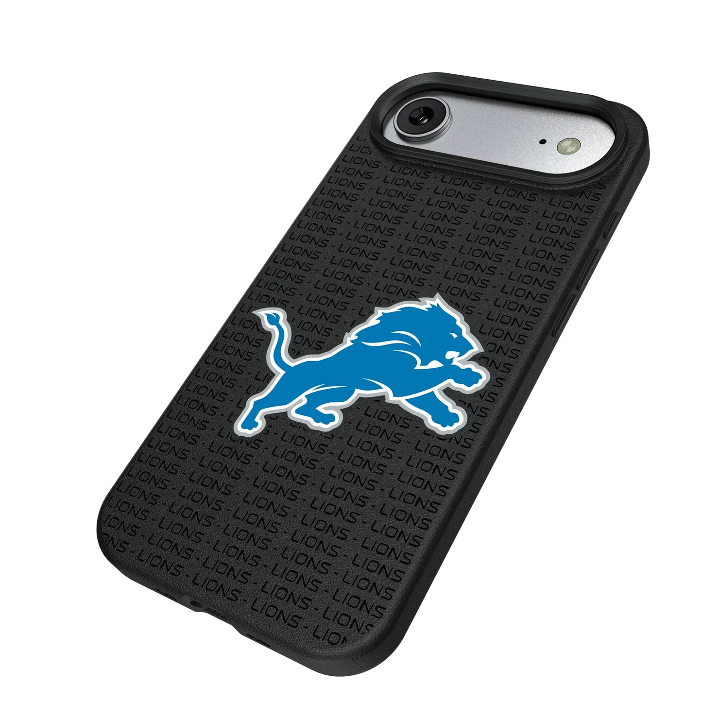 Detroit Lions Text Backdrop MagSafe Compatible Phone Case for Apple iPhone