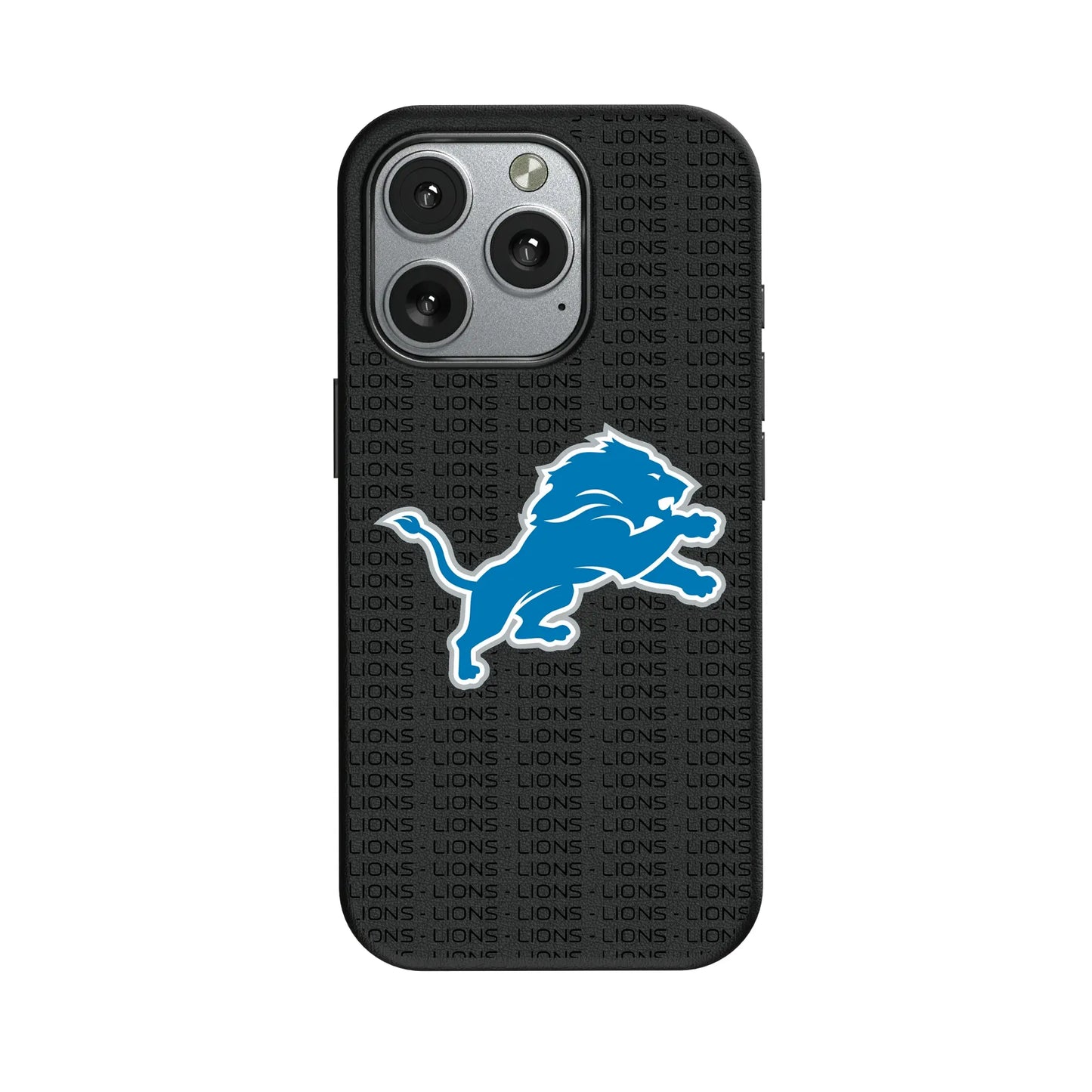 Detroit Lions Text Backdrop MagSafe Compatible Phone Case for Apple iPhone