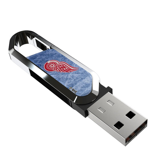 Detroit Red Wings Ice Flood USB 64GB Clip Style Flash Drive