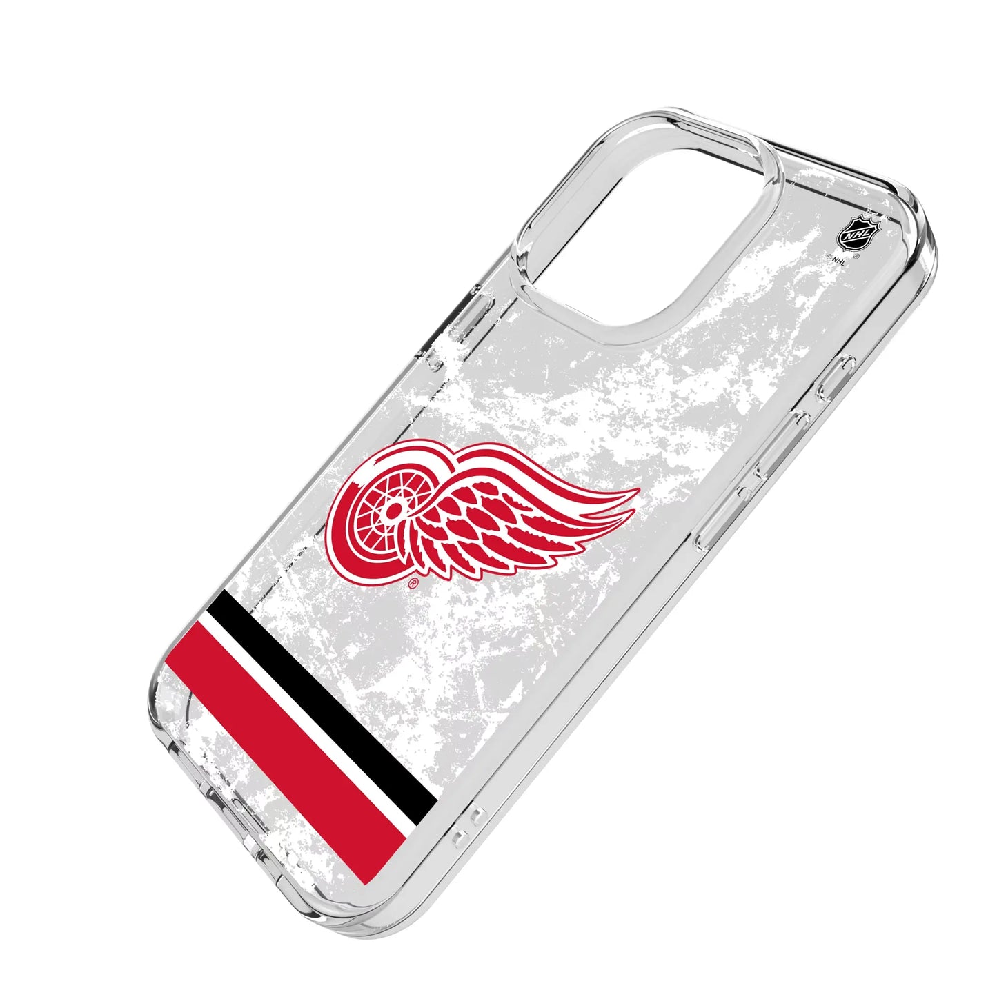 Detroit Red Wings Ice Stripe Clear Phone Case for Apple iPhone