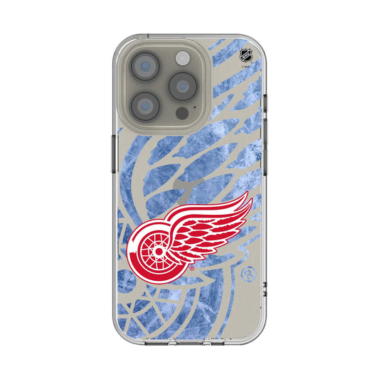Detroit Red Wings Ice Tilt Clear Phone Case for Apple iPhone