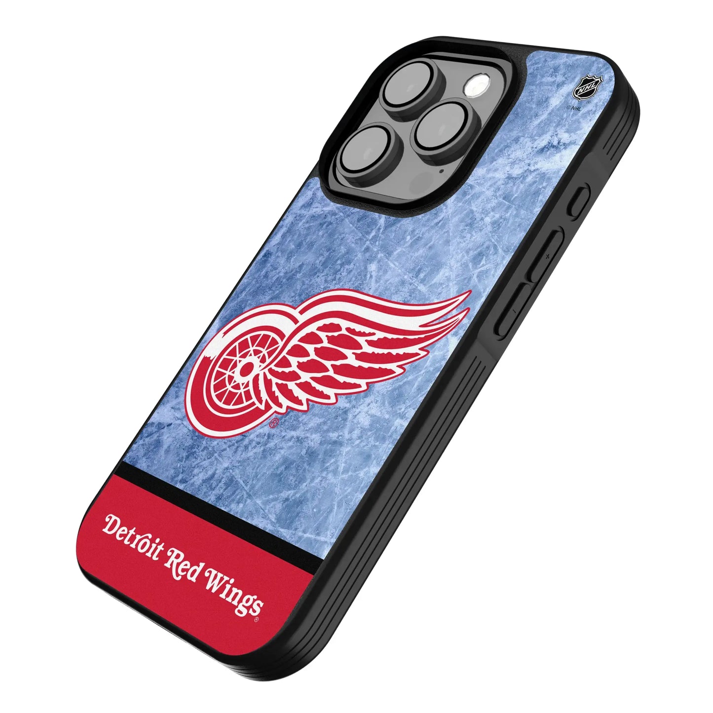 Detroit Red Wings Ice Wordmark Bump Phone Case for Apple iPhone