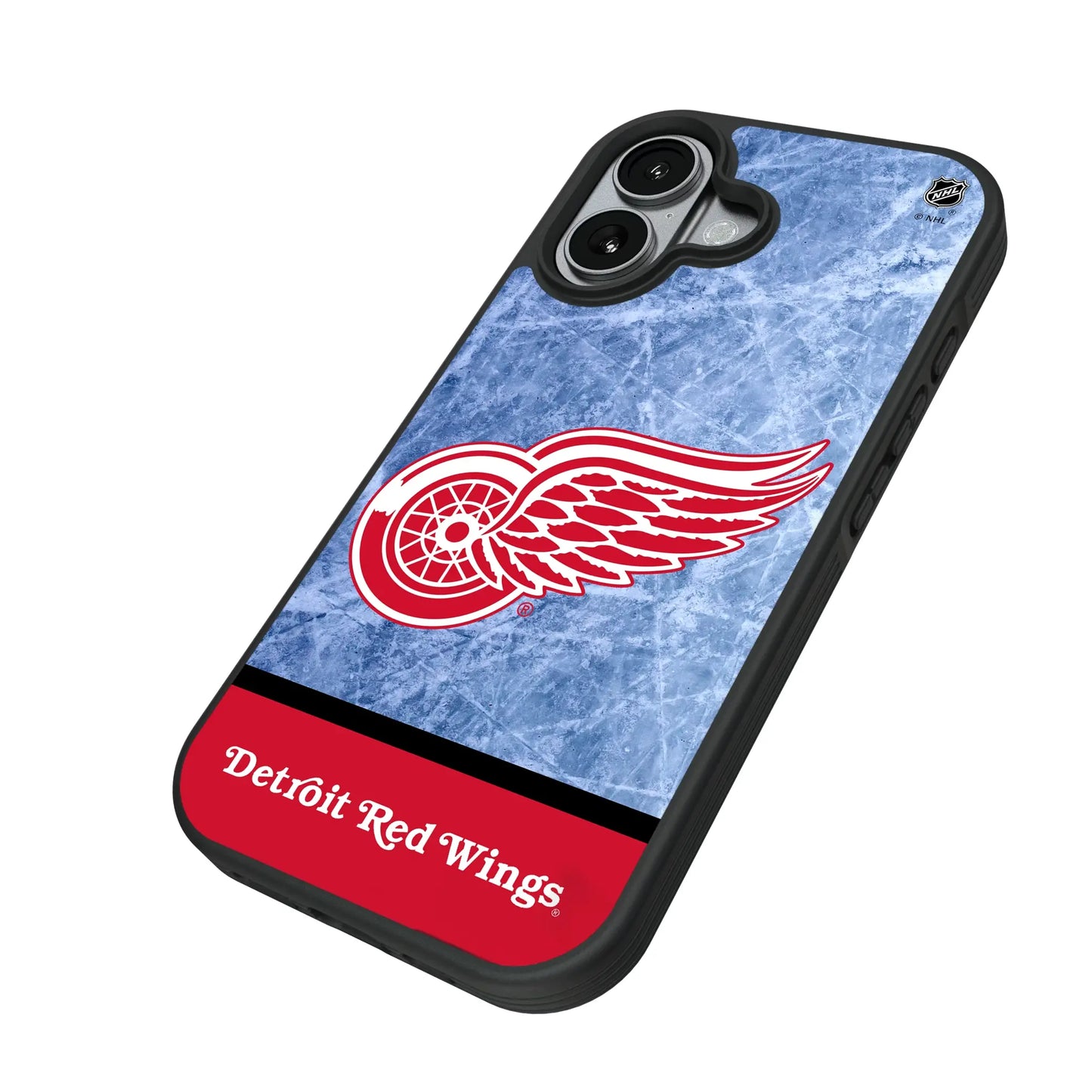 Detroit Red Wings Ice Wordmark Bump Phone Case for Apple iPhone