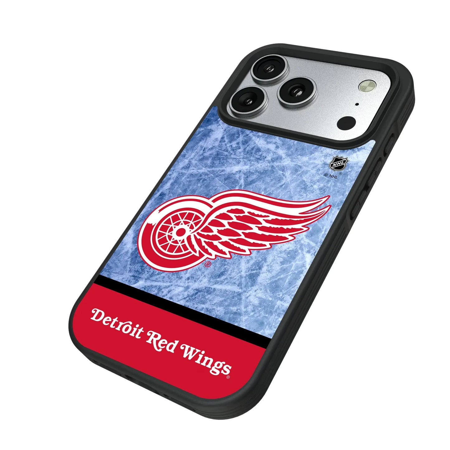 Detroit Red Wings Ice Wordmark Bump Phone Case for Apple iPhone