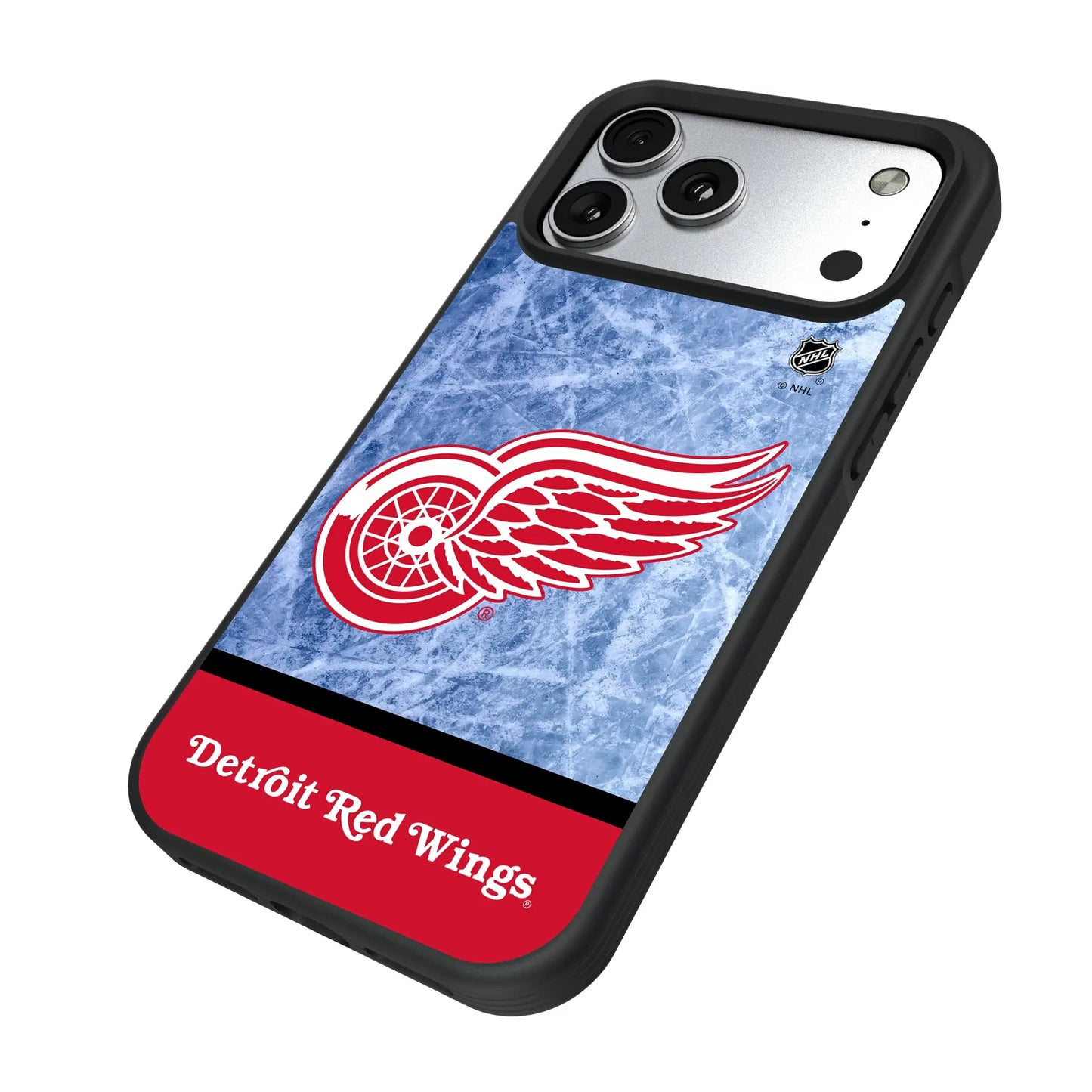 Detroit Red Wings Ice Wordmark Bump Phone Case for Apple iPhone