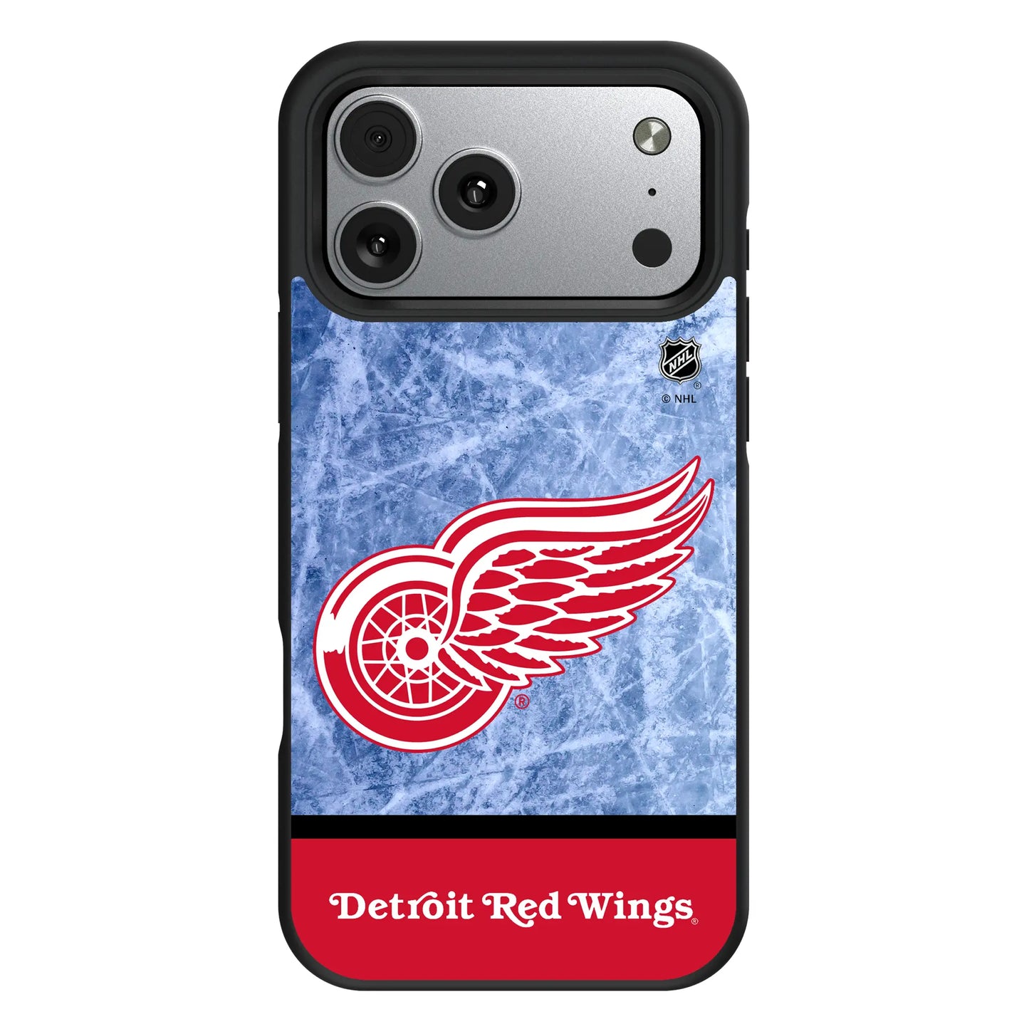 Detroit Red Wings Ice Wordmark Bump Phone Case for Apple iPhone