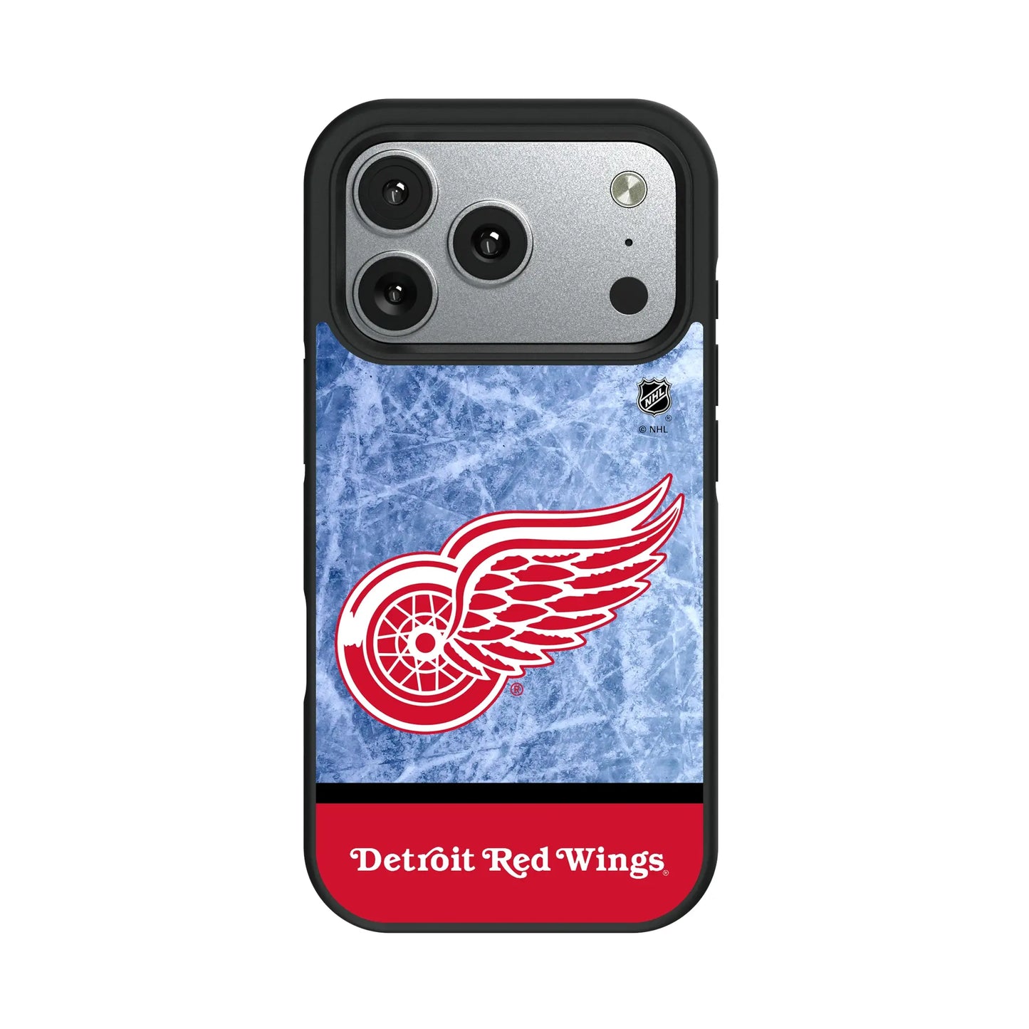 Detroit Red Wings Ice Wordmark Bump Phone Case for Apple iPhone