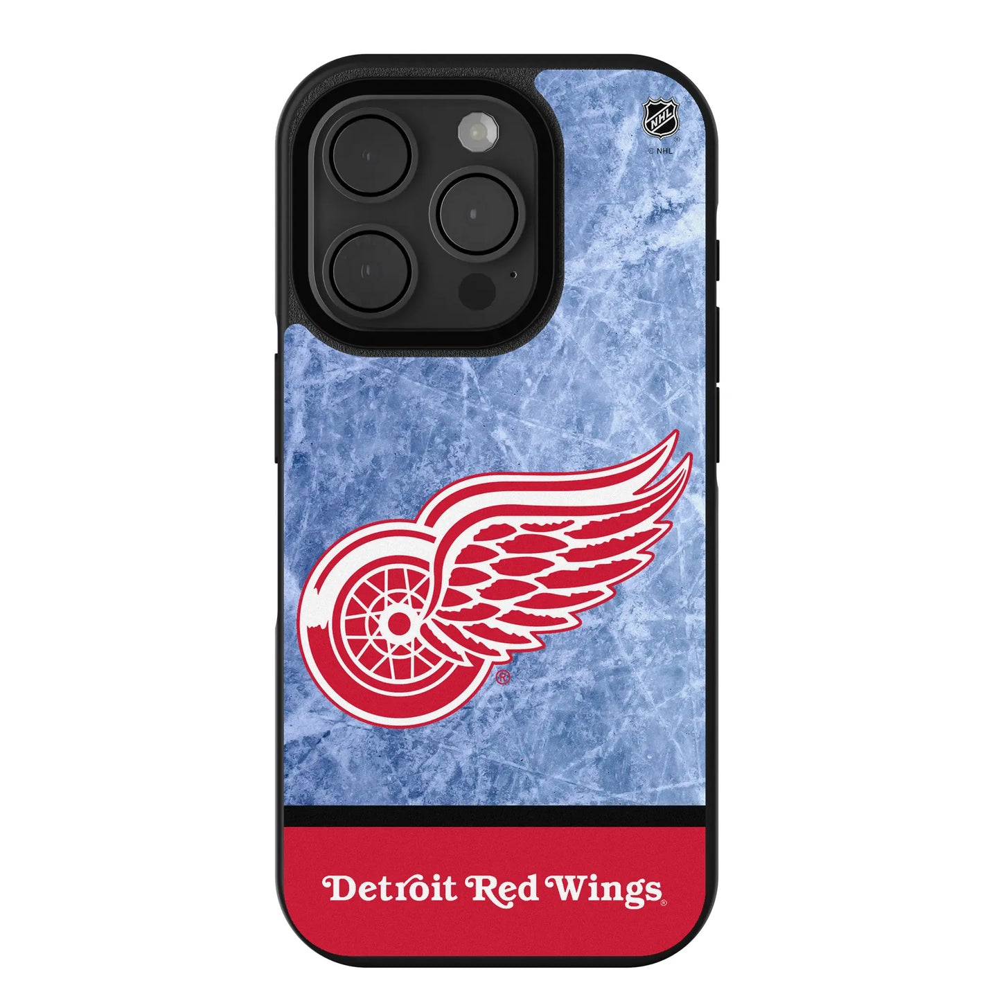 Detroit Red Wings Ice Wordmark Bump Phone Case for Apple iPhone