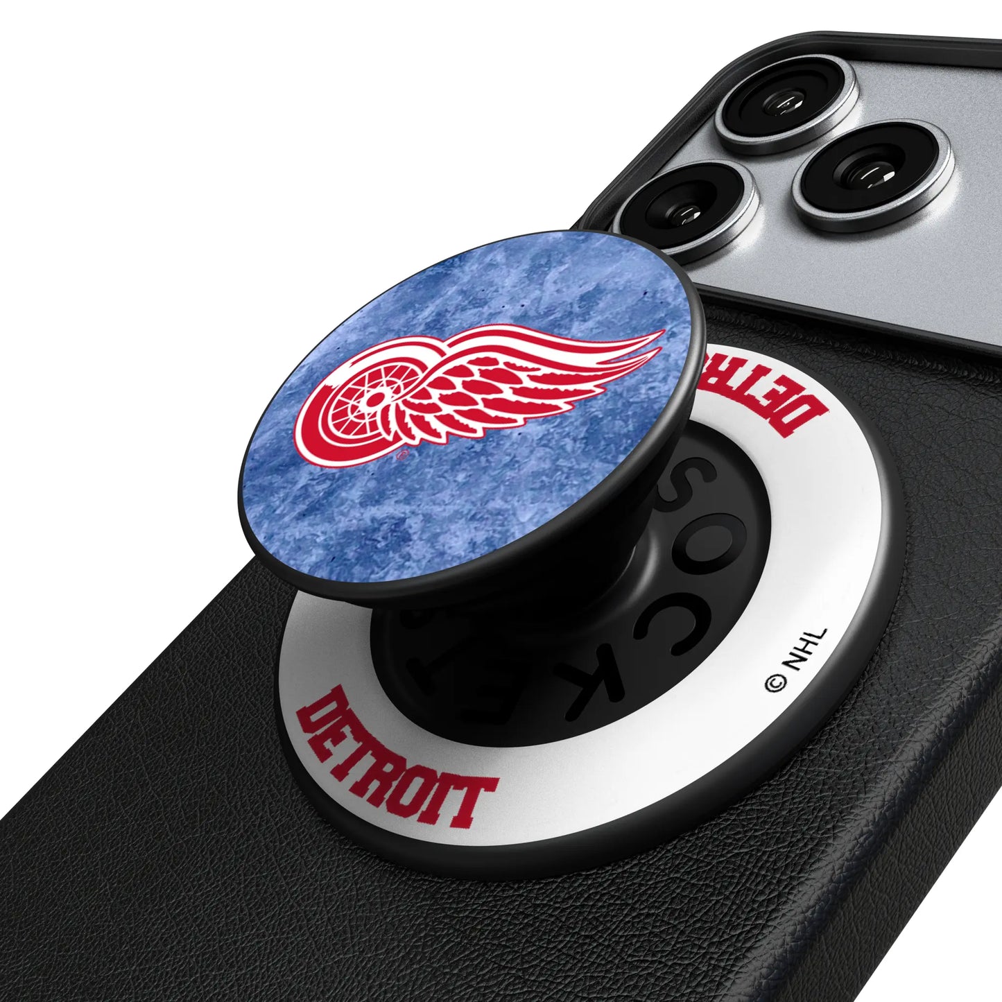 Detroit Red Wings Ice Wordmark PopSockets Magnetic Phone Grip and Stand