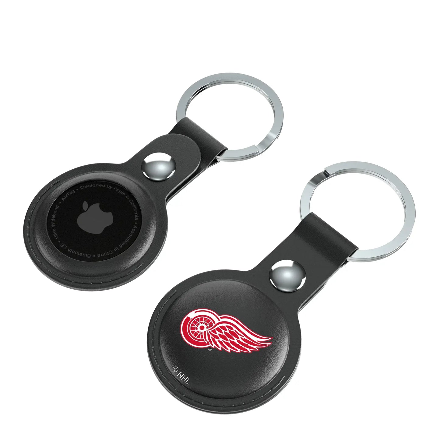 Detroit Red Wings Insignia Black Airtag Holder 2-Pack
