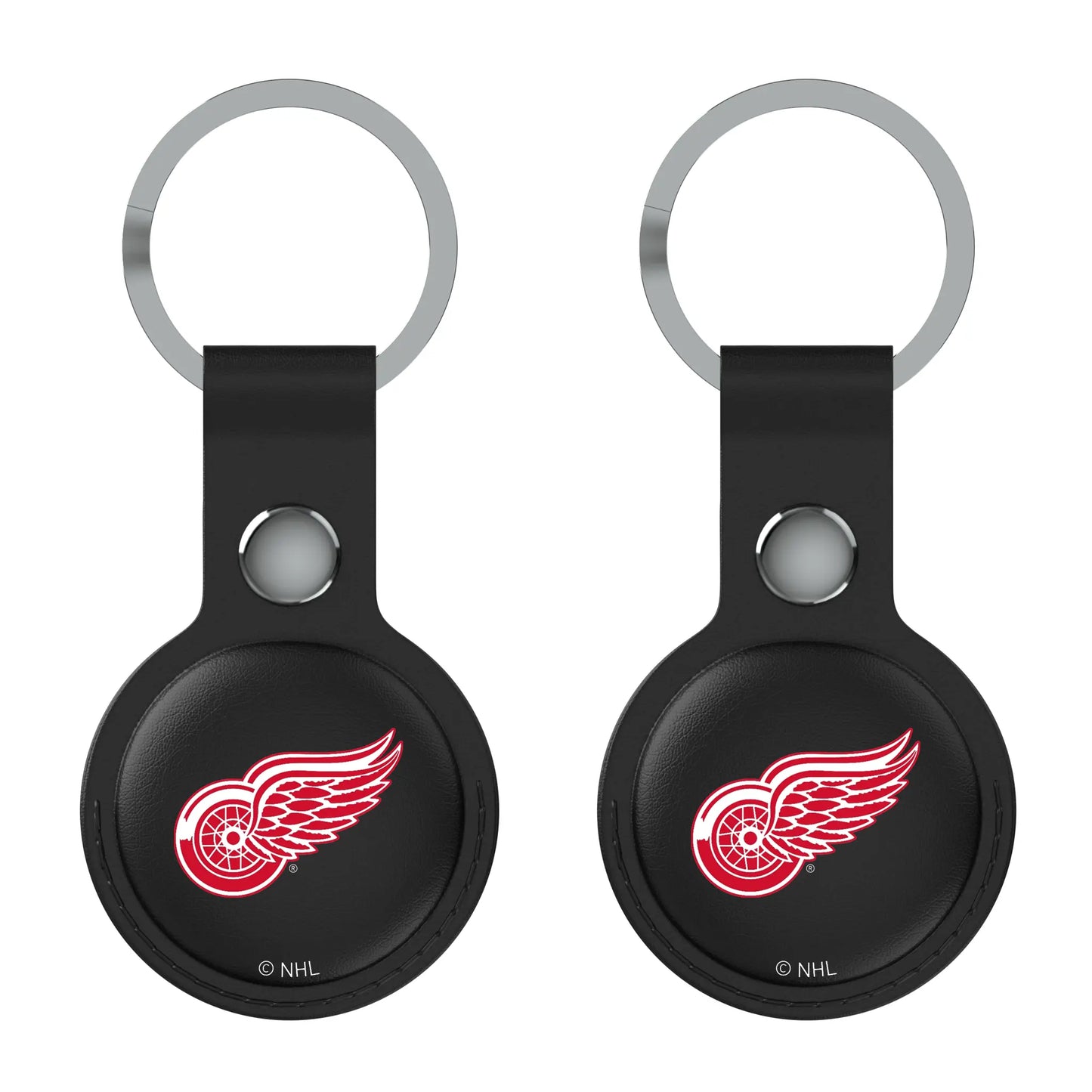 Detroit Red Wings Insignia Black Airtag Holder 2-Pack