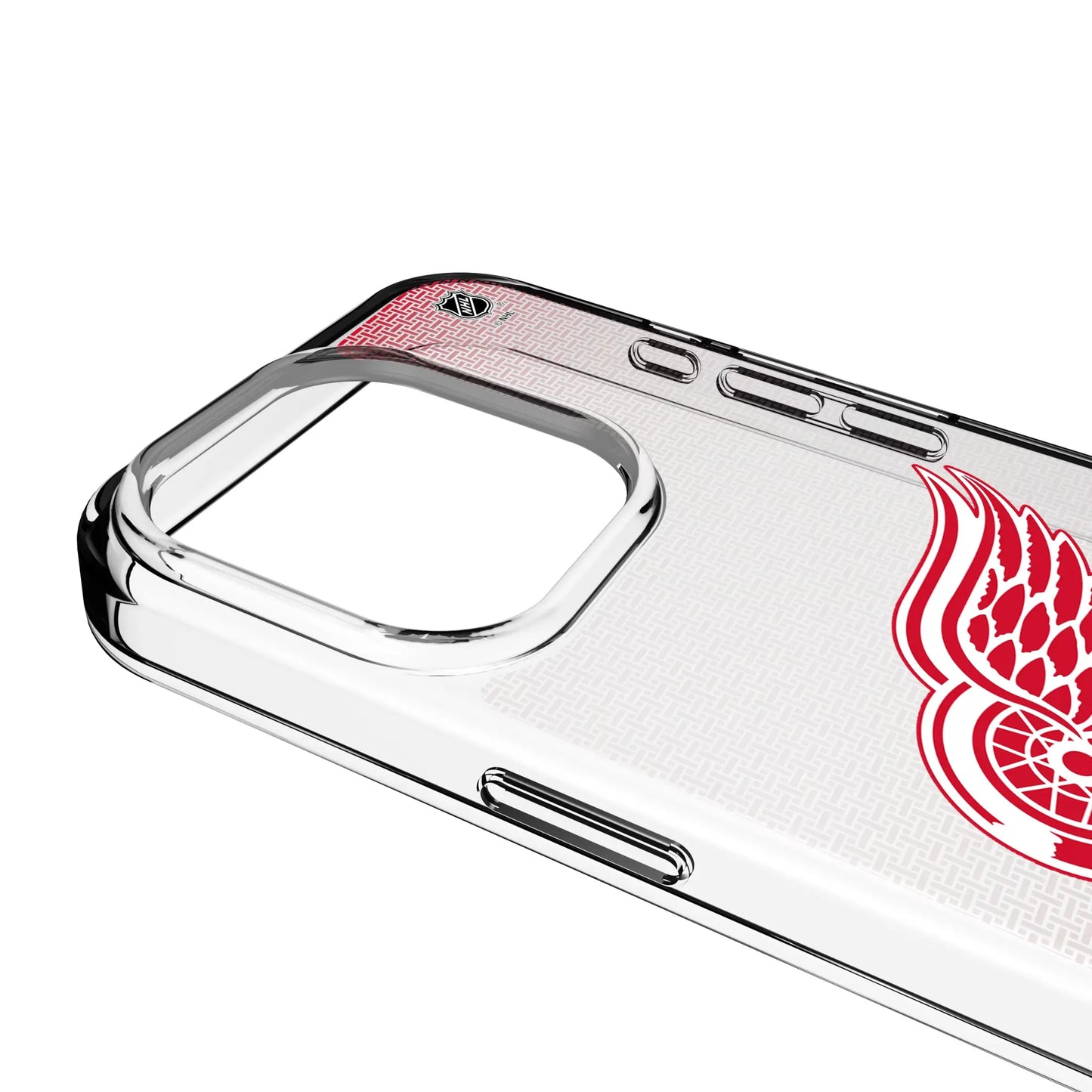 Detroit Red Wings Linen Clear Phone Case for Apple iPhone