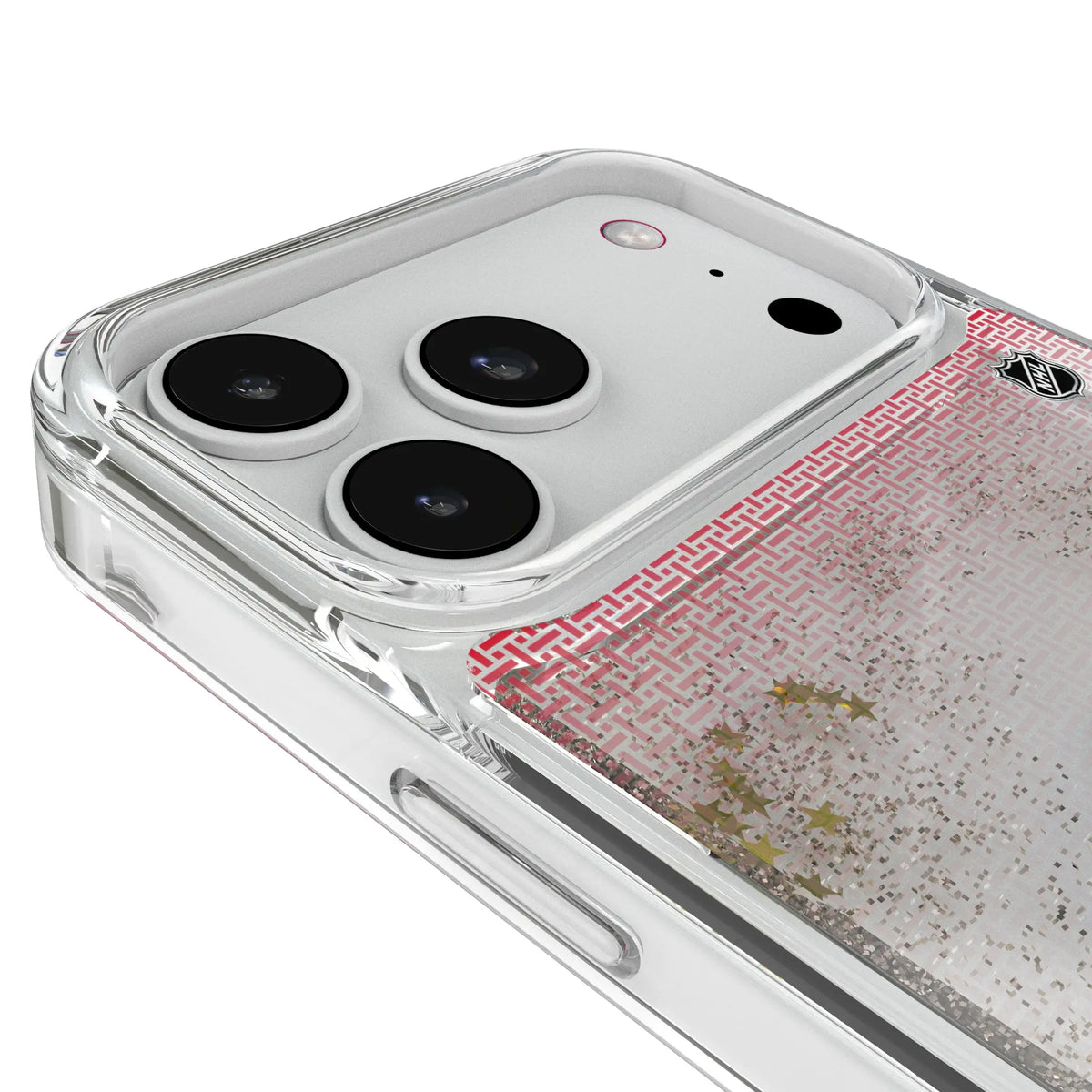 Detroit Red Wings Linen Glitter Phone Case for Apple iPhone