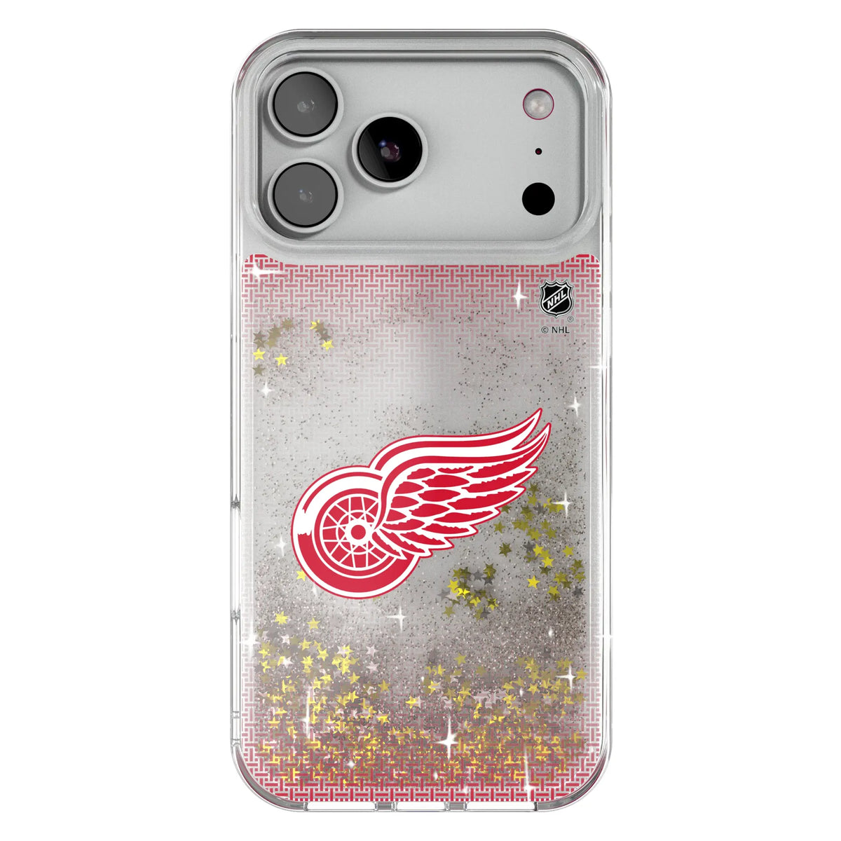 Detroit Red Wings Linen Glitter Phone Case for Apple iPhone