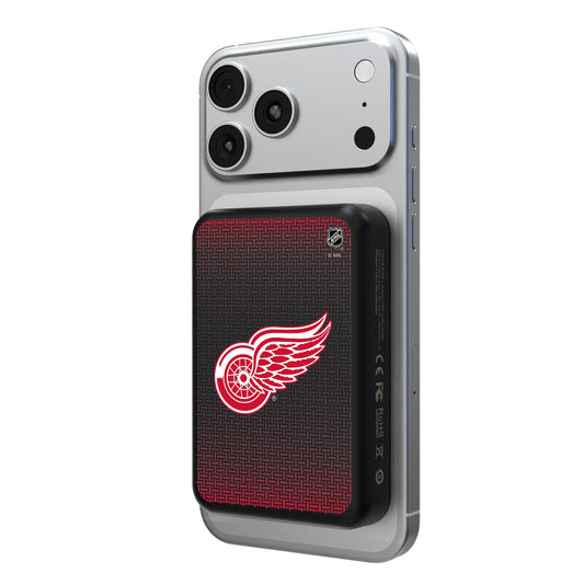 Detroit Red Wings Linen Wireless Mag Power Bank