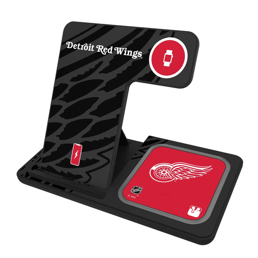 Detroit Red Wings Monocolor Tilt 3 in 1 Charging Station