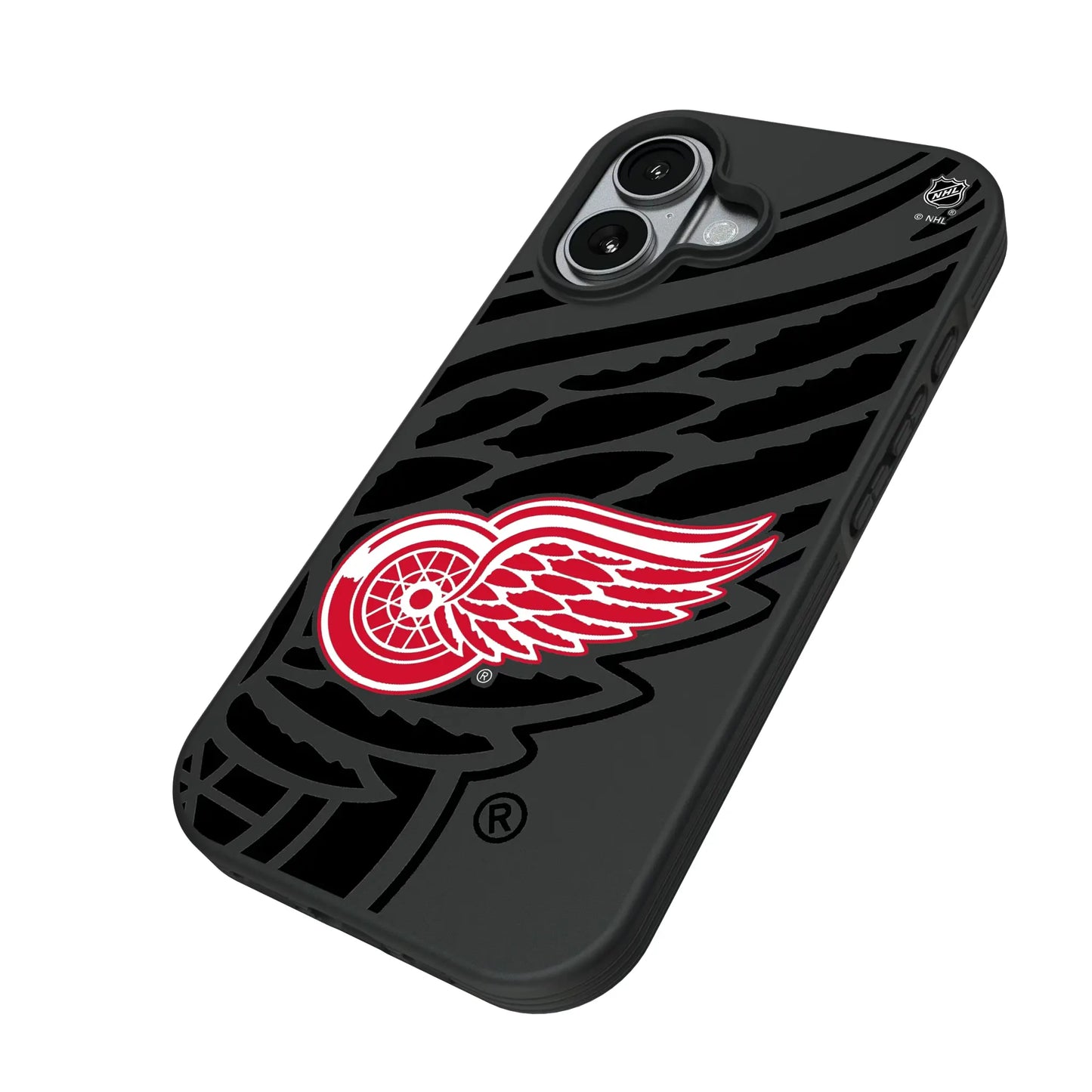 Detroit Red Wings Monocolor Tilt Bump Phone Case for Apple iPhone