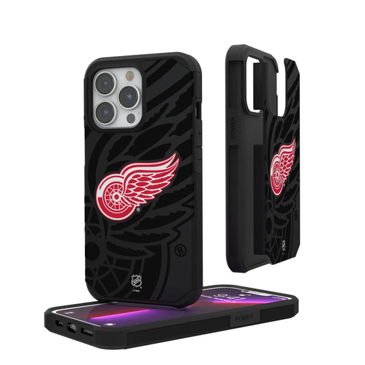 Detroit Red Wings Monocolor Tilt Rugged Phone Case for Apple iPhone