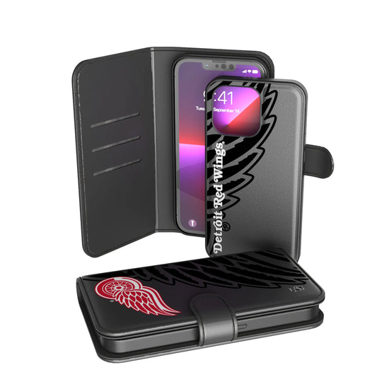 Detroit Red Wings Monocolor Tilt Wallet Phone Case for Apple iPhone