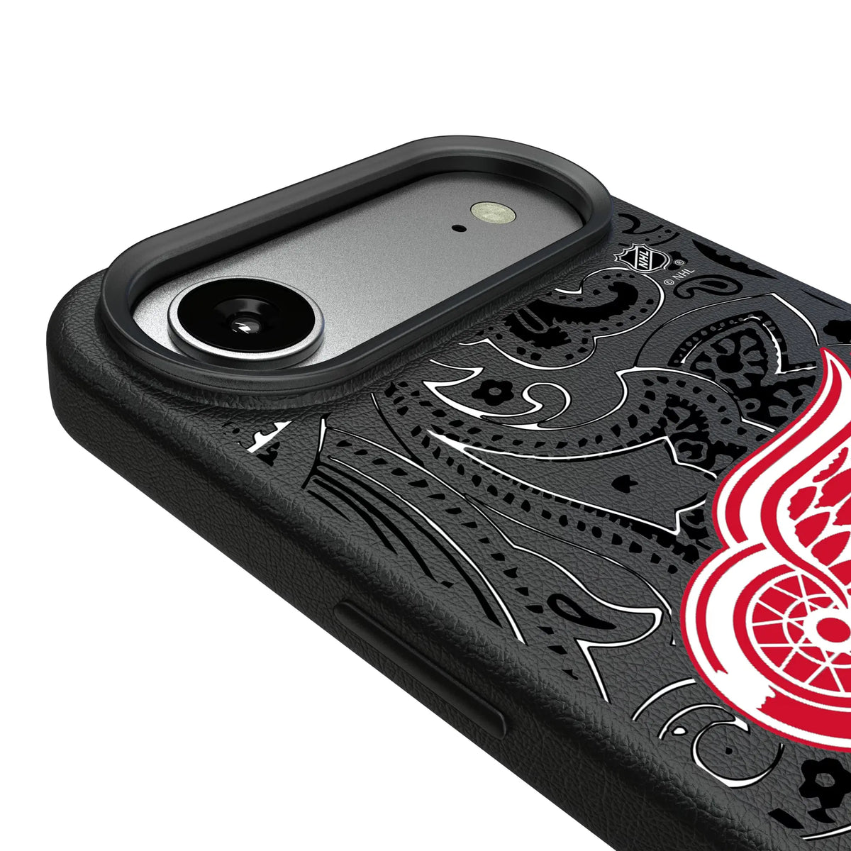 Detroit Red Wings Paisley MagSafe Compatible Phone Case for Apple iPhone