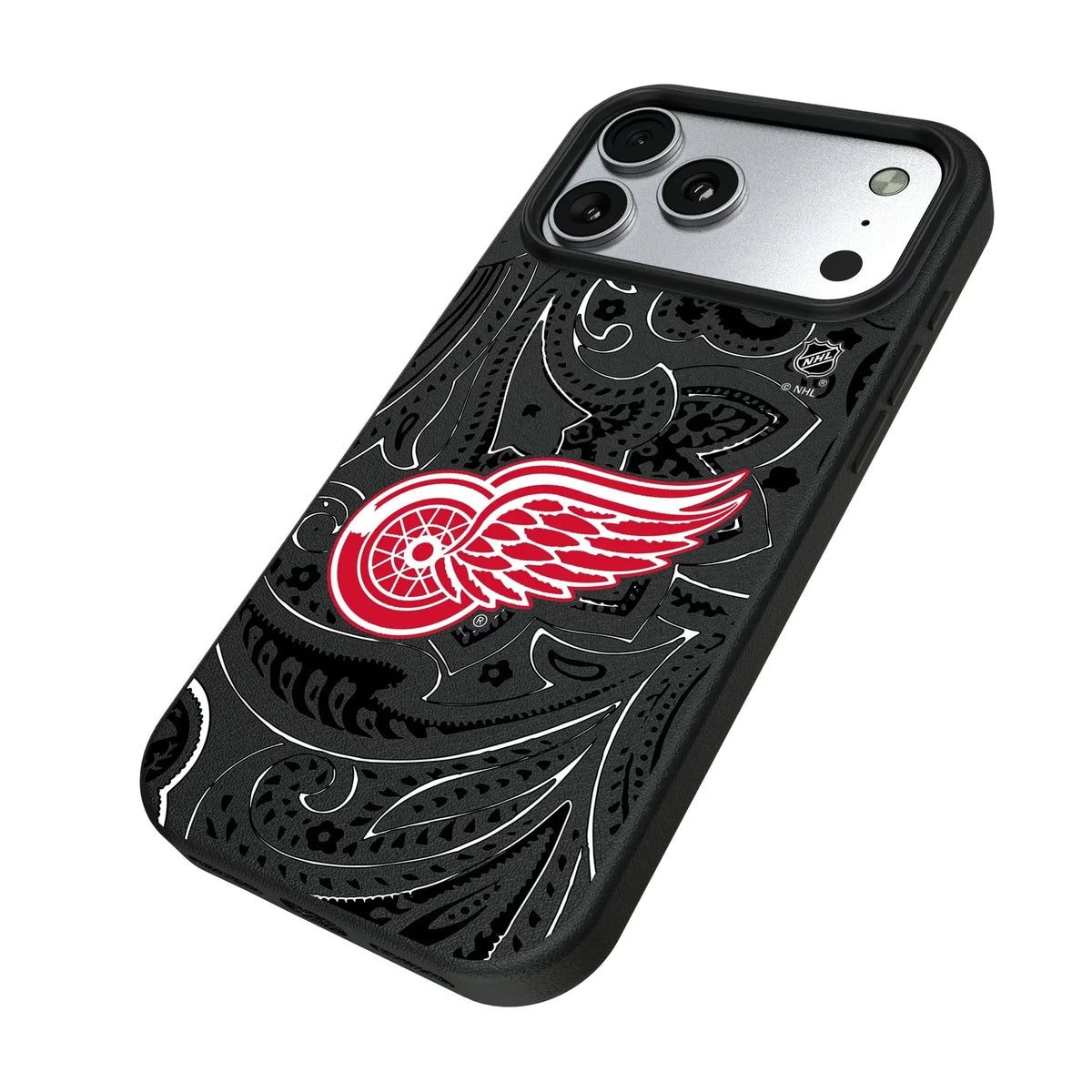 Detroit Red Wings Paisley MagSafe Compatible Phone Case for Apple iPhone