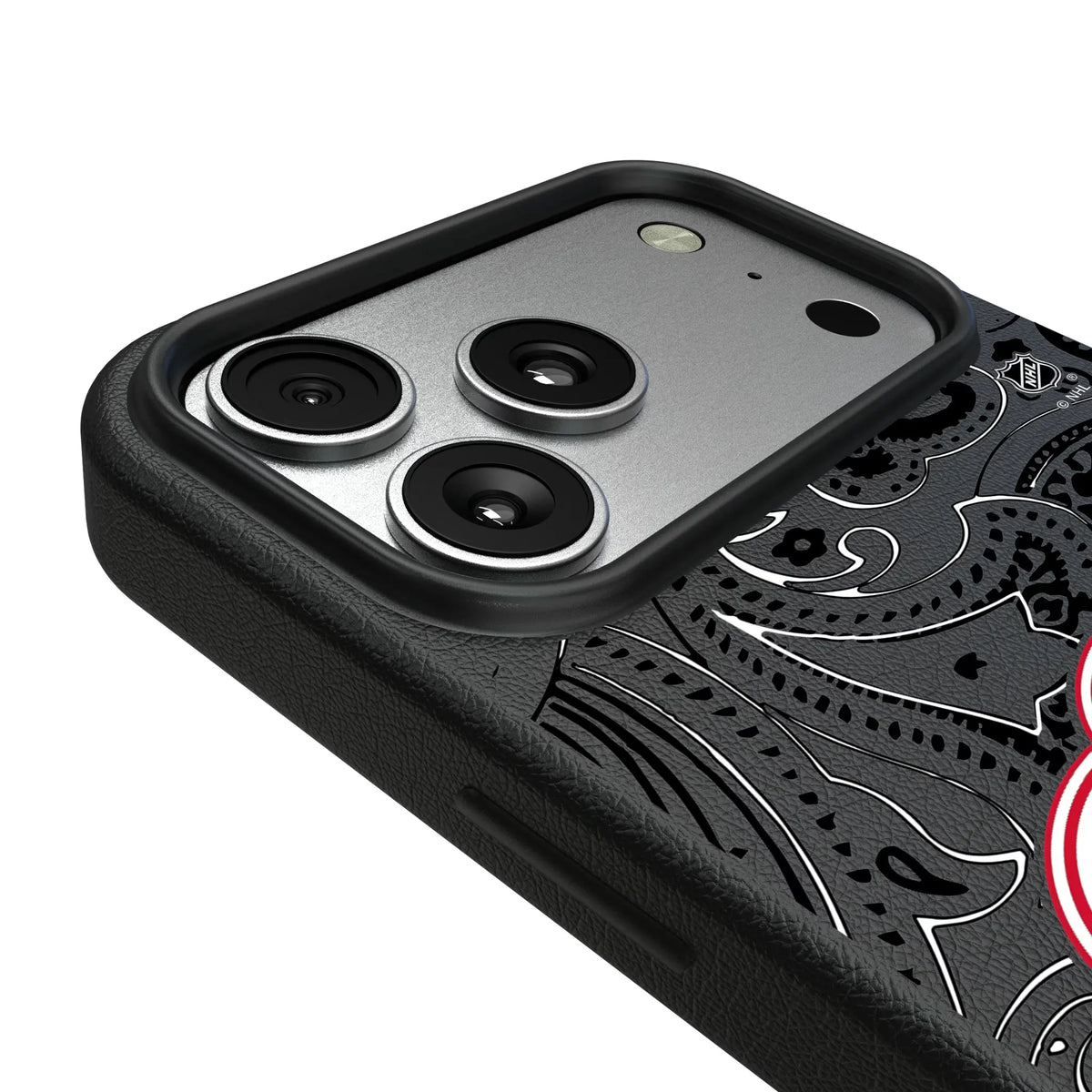 Detroit Red Wings Paisley MagSafe Compatible Phone Case for Apple iPhone