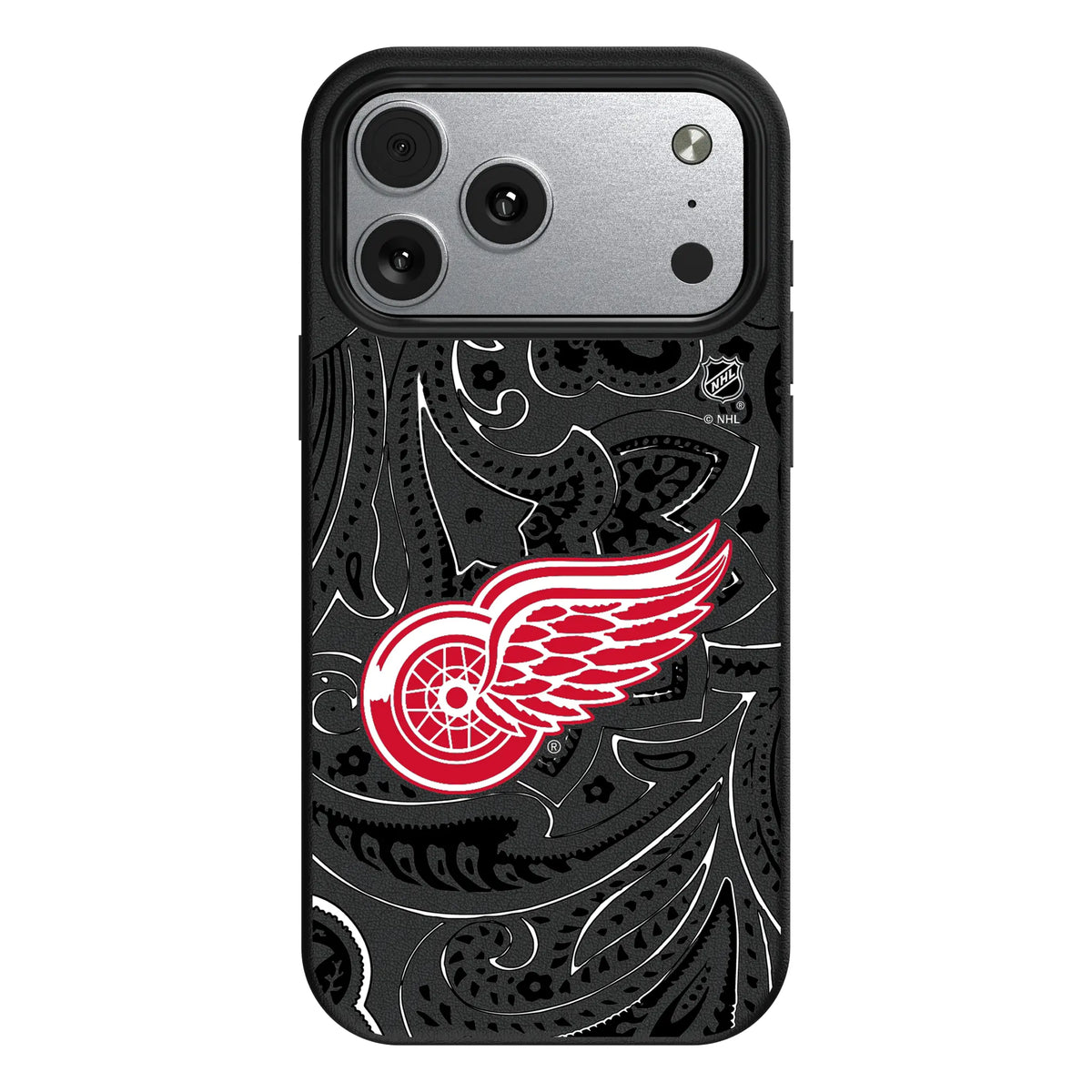Detroit Red Wings Paisley MagSafe Compatible Phone Case for Apple iPhone