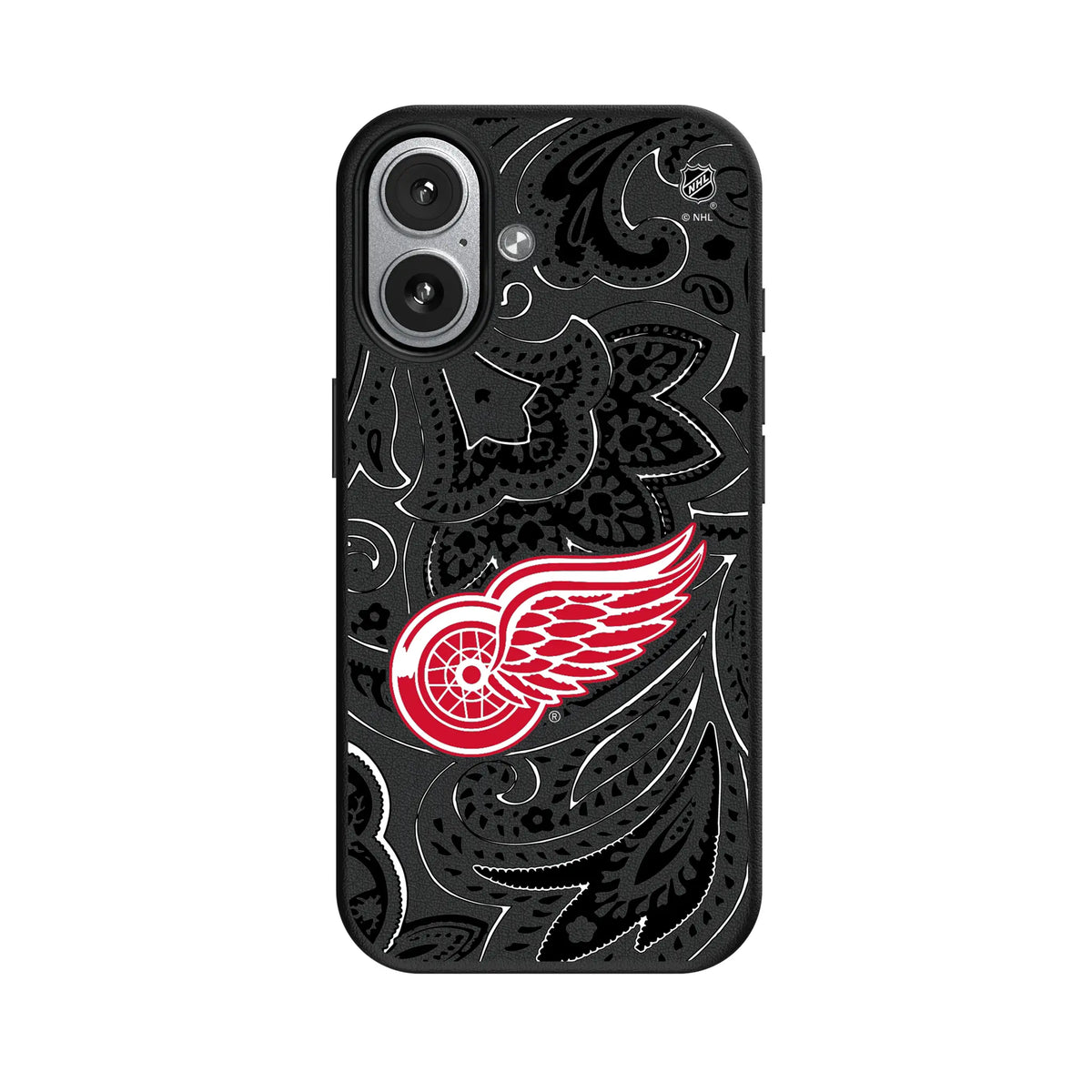 Detroit Red Wings Paisley MagSafe Compatible Phone Case for Apple iPhone