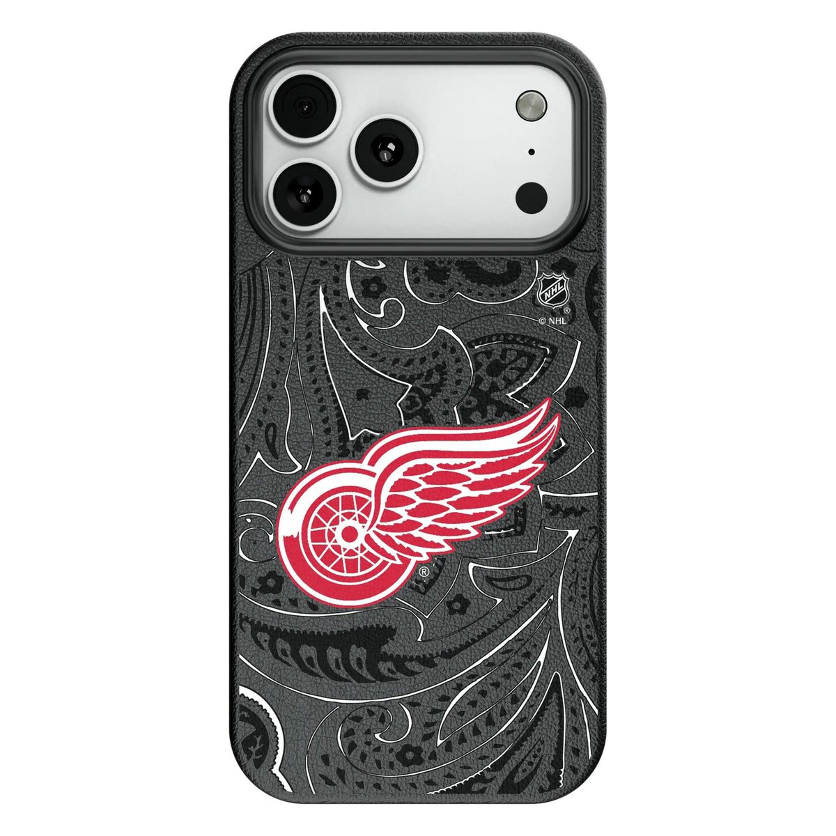Detroit Red Wings Paisley MagSafe Compatible Phone Case for Apple iPhone