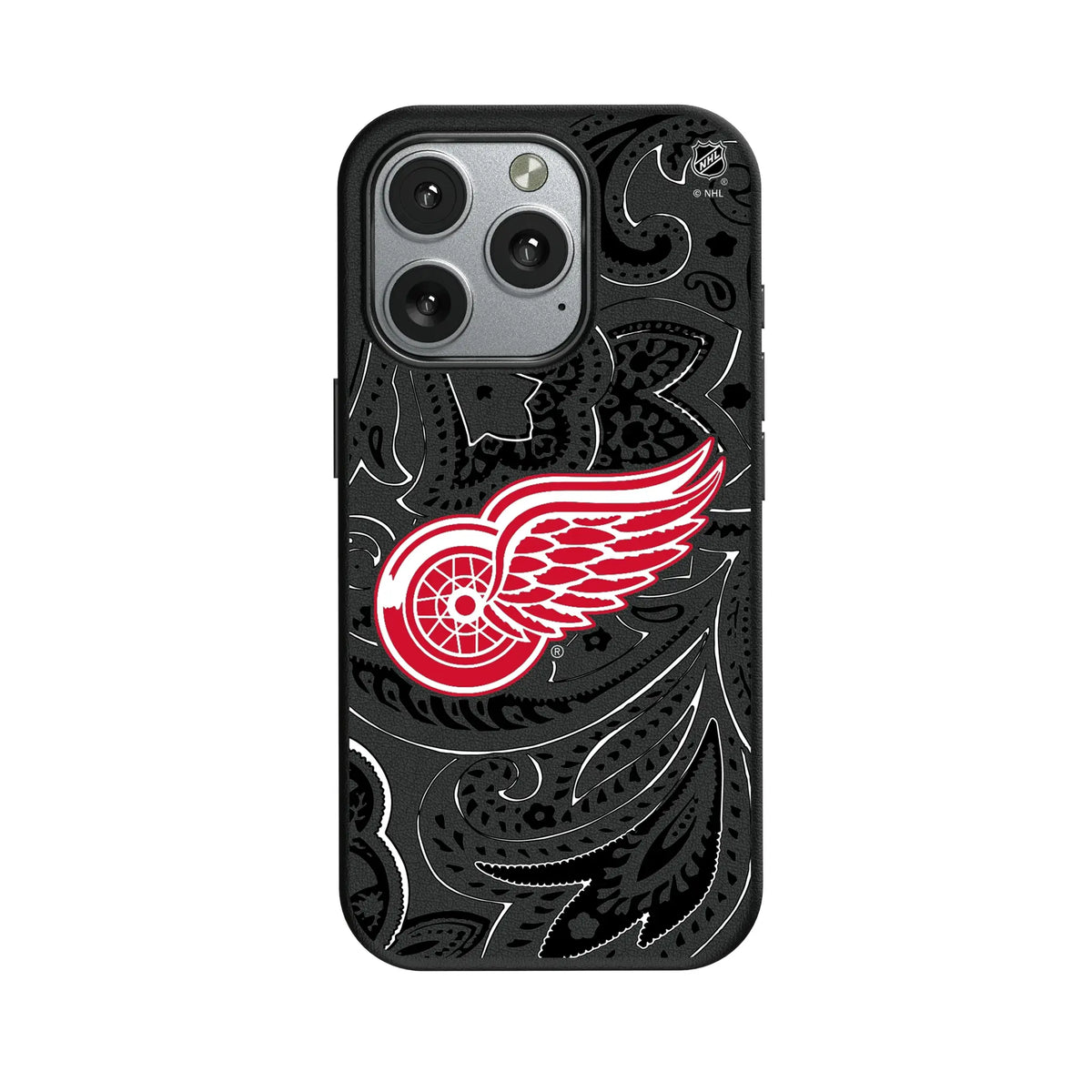 Detroit Red Wings Paisley MagSafe Compatible Phone Case for Apple iPhone