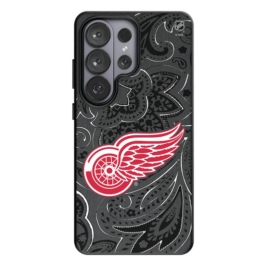 Detroit Red Wings Paisley MagSafe Compatible Phone Case for Samsung Galaxy