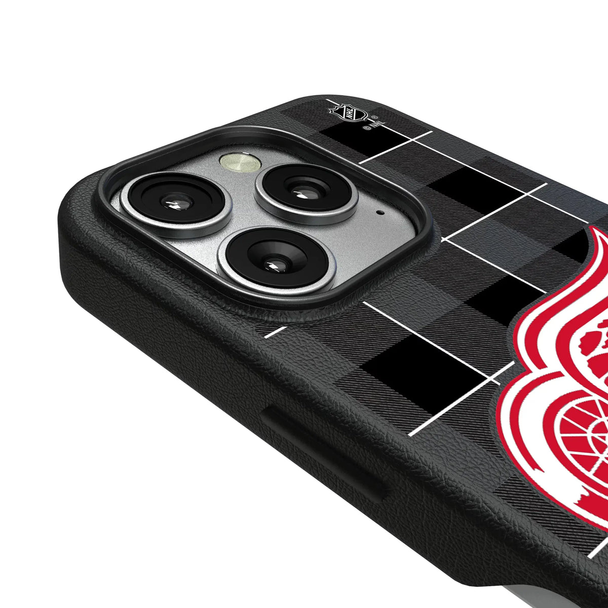 Detroit Red Wings Plaid MagSafe Compatible Phone Case for Apple iPhone