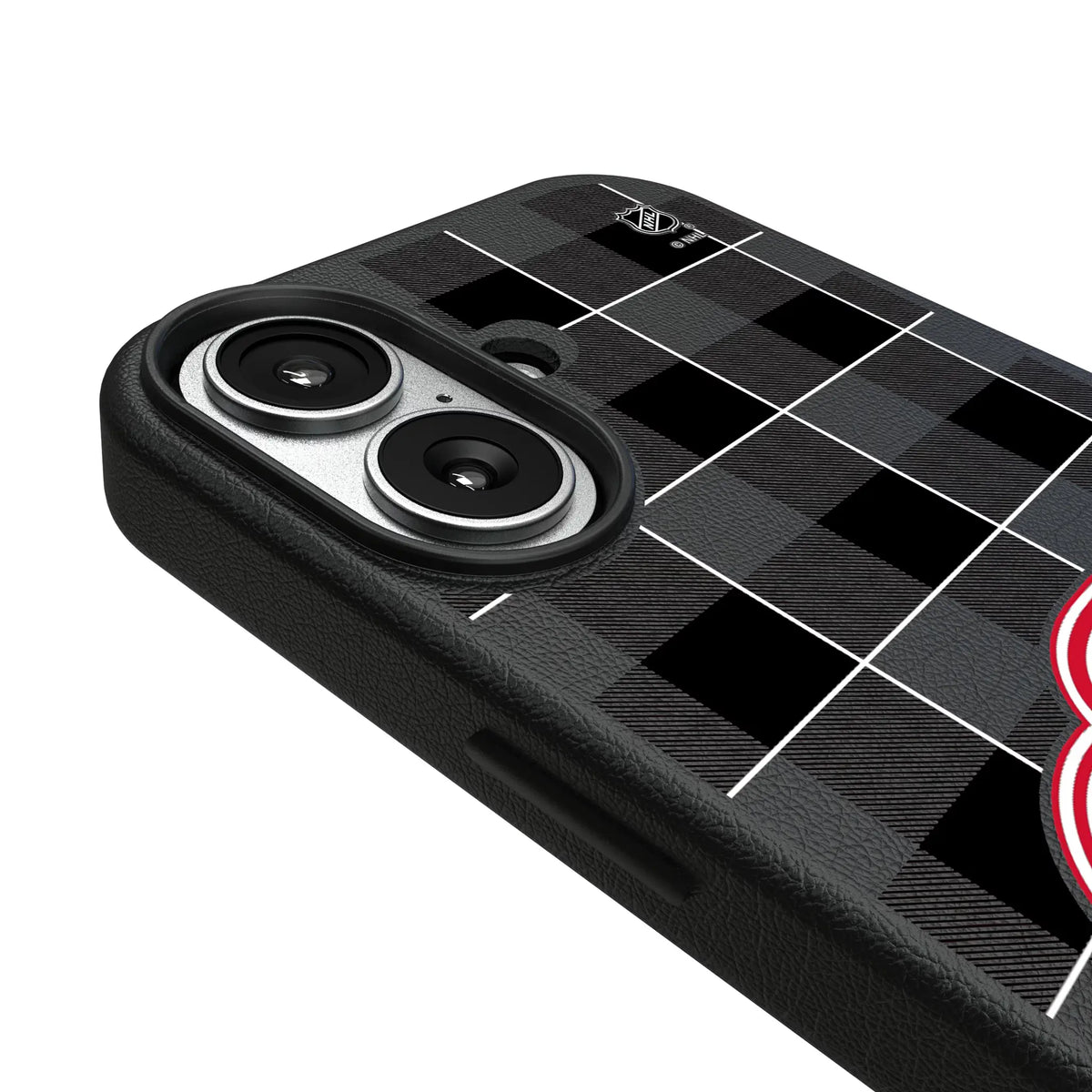 Detroit Red Wings Plaid MagSafe Compatible Phone Case for Apple iPhone