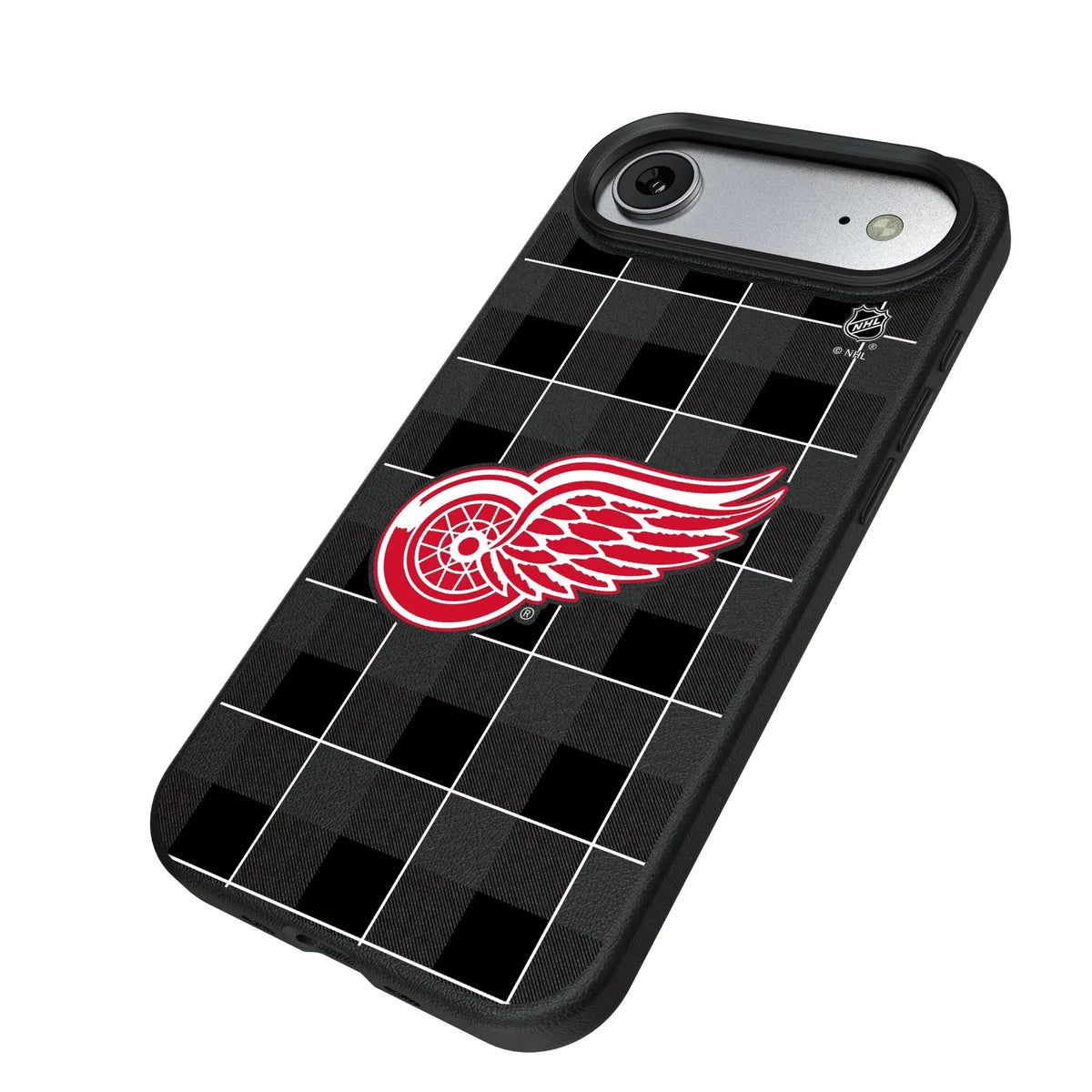 Detroit Red Wings Plaid MagSafe Compatible Phone Case for Apple iPhone