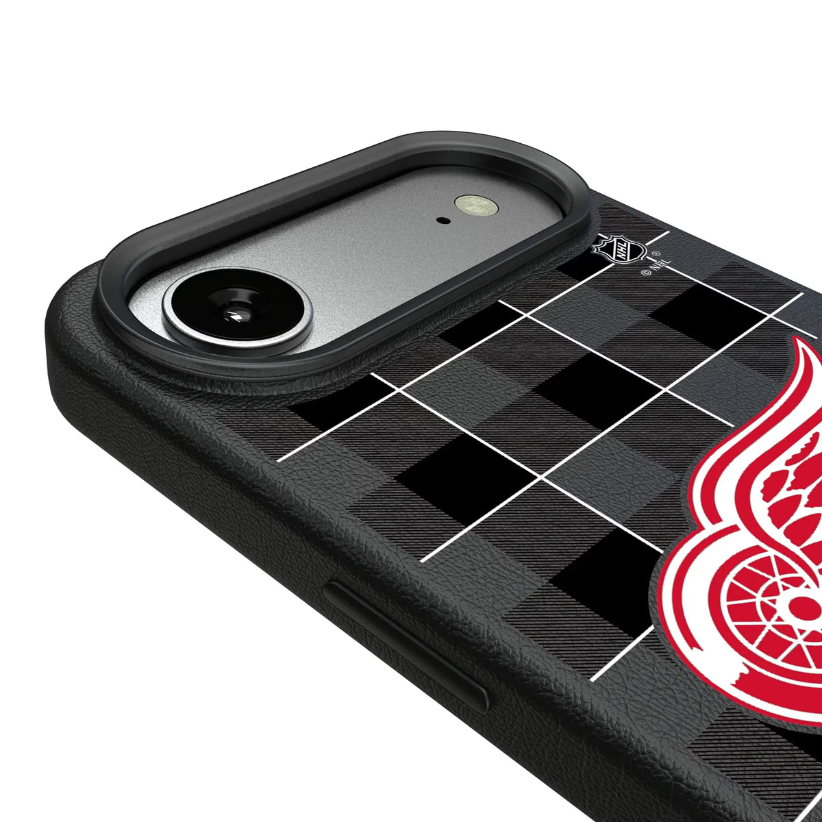 Detroit Red Wings Plaid MagSafe Compatible Phone Case for Apple iPhone