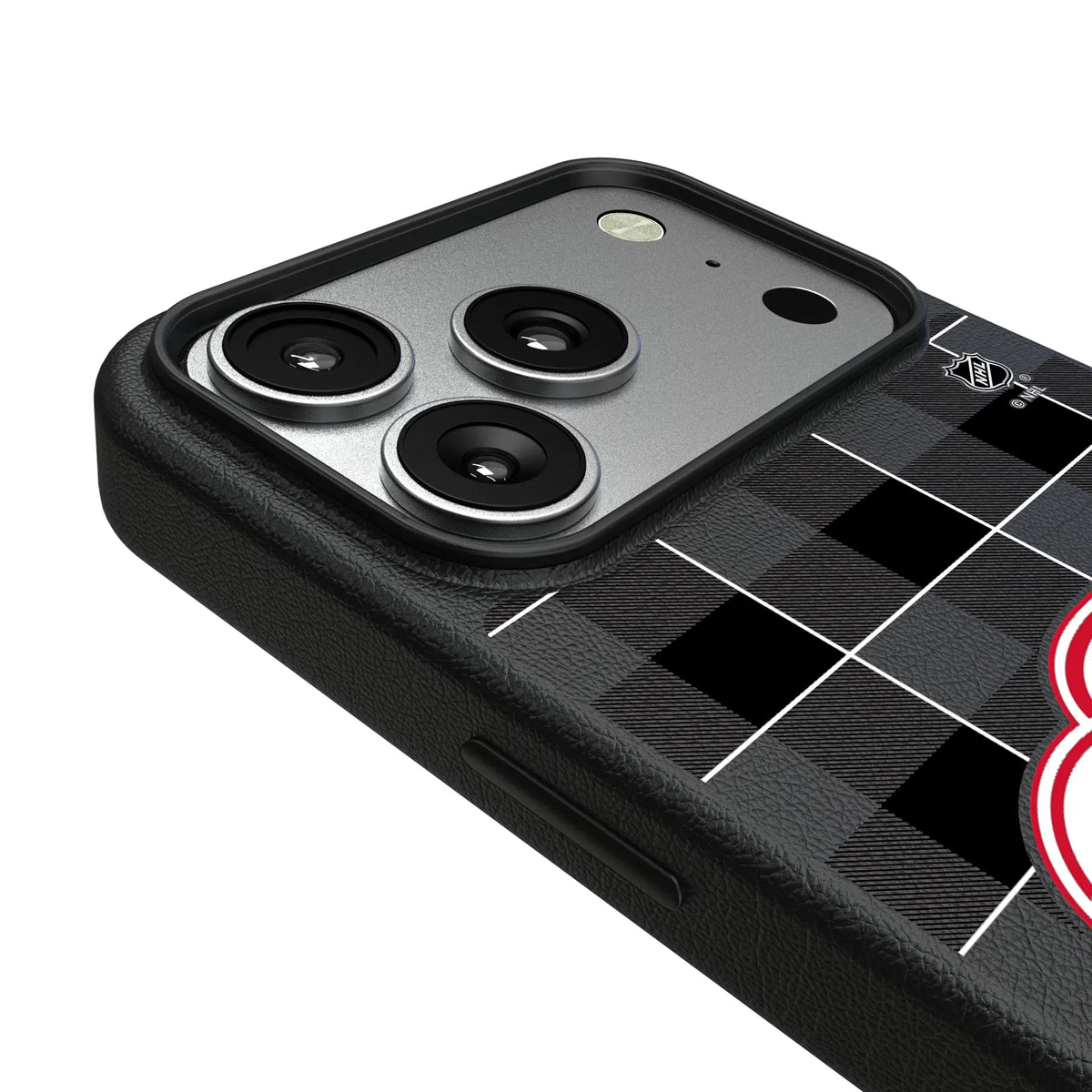 Detroit Red Wings Plaid MagSafe Compatible Phone Case for Apple iPhone