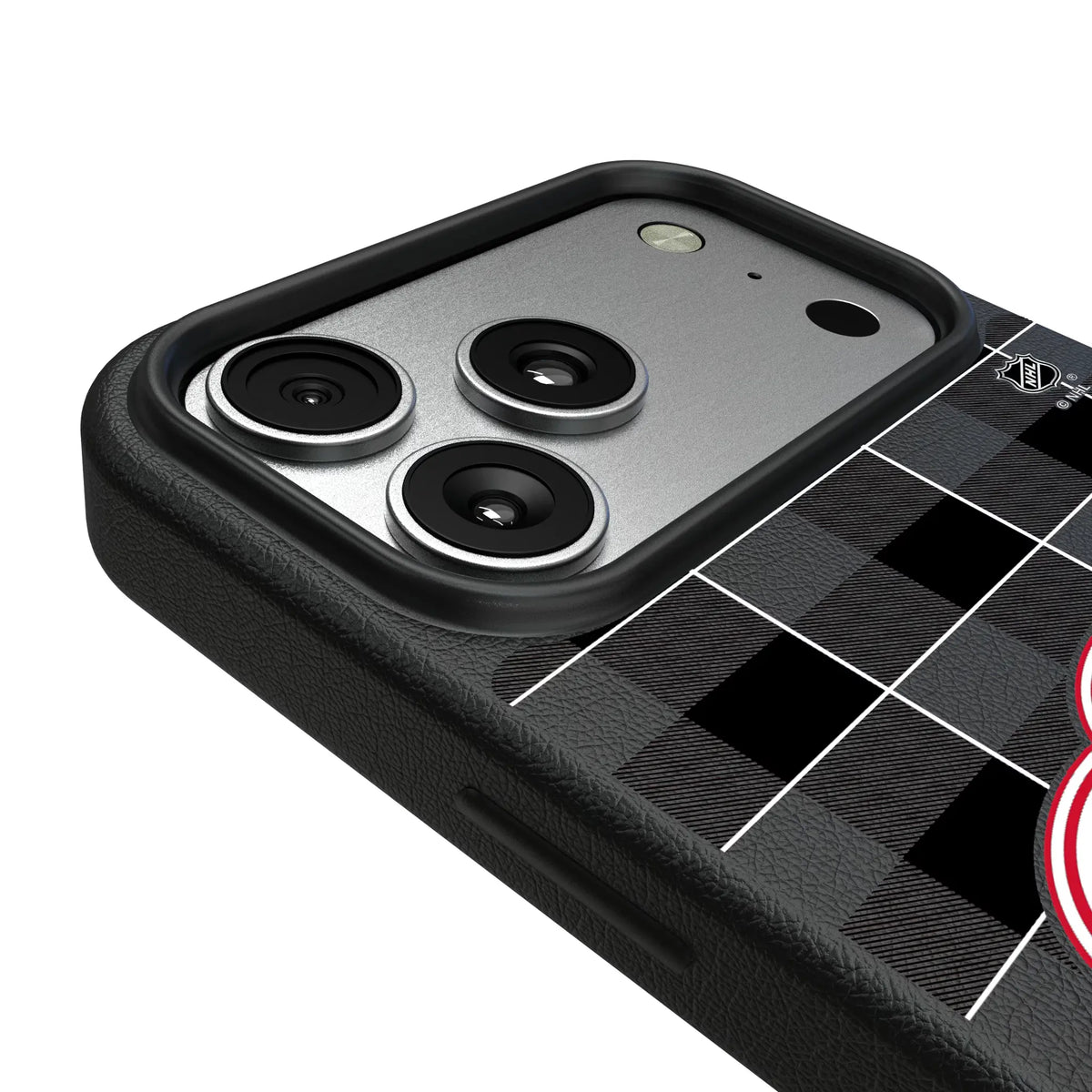 Detroit Red Wings Plaid MagSafe Compatible Phone Case for Apple iPhone